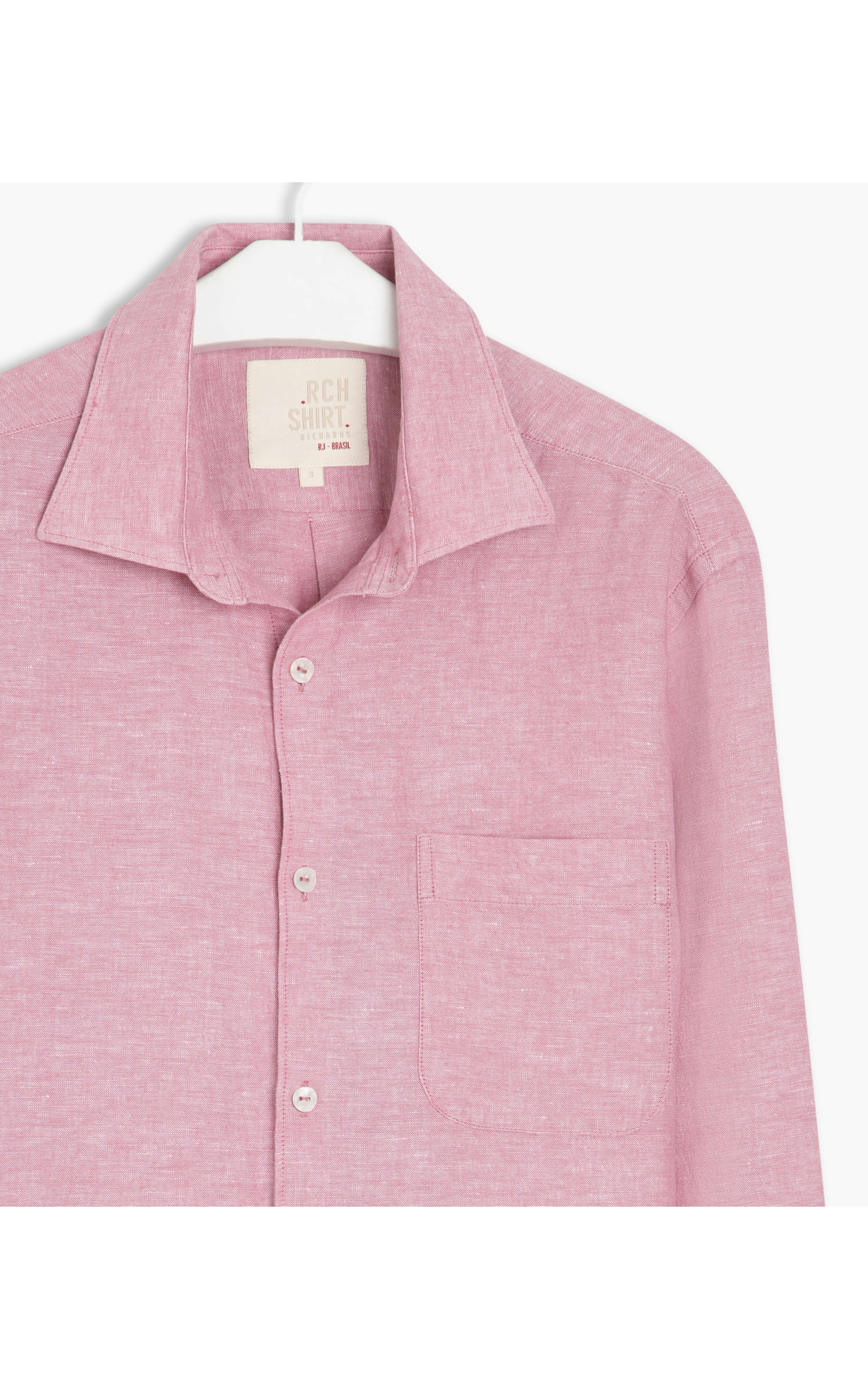 Camisa Linho  Cross Dye Ouro Velho