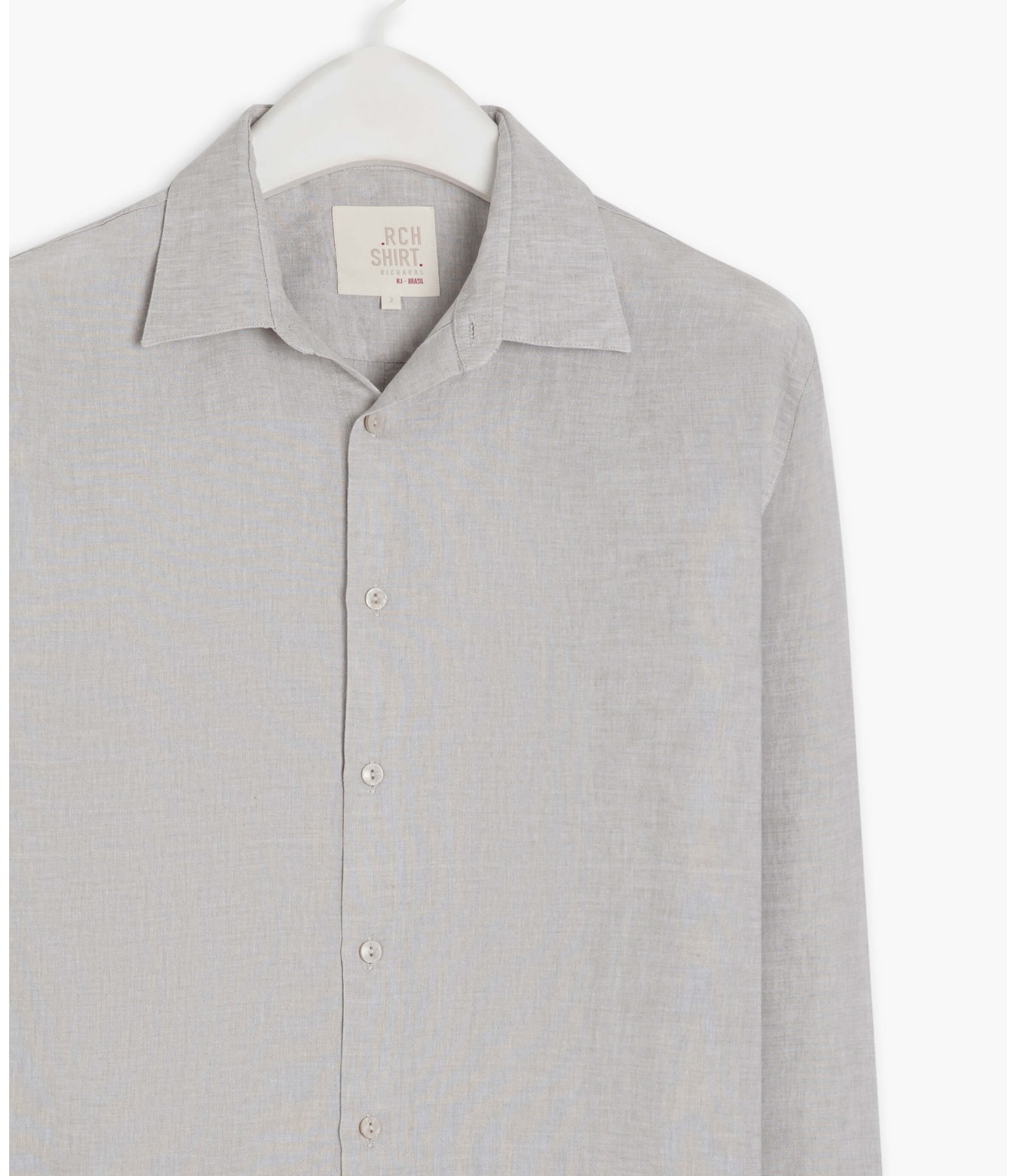 Camisa Linho  Cross Dye Prata