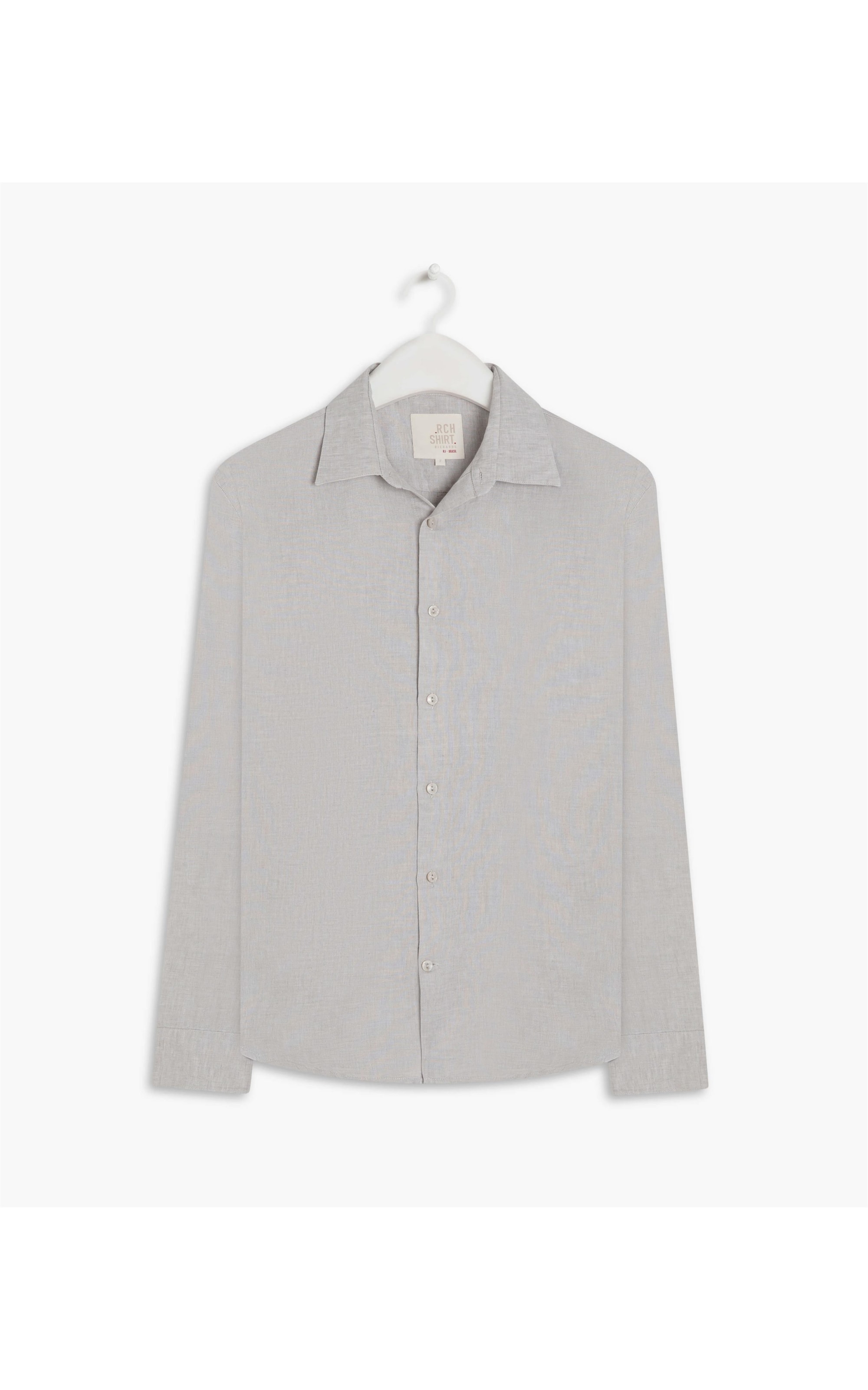 Camisa Linho  Cross Dye Prata