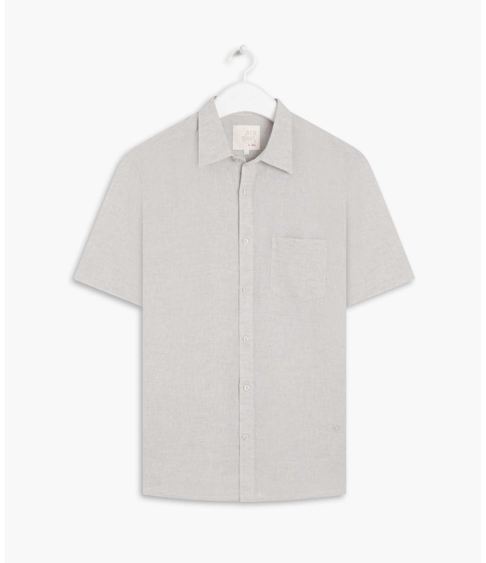 Camisa Linho  Cross Dye Prata
