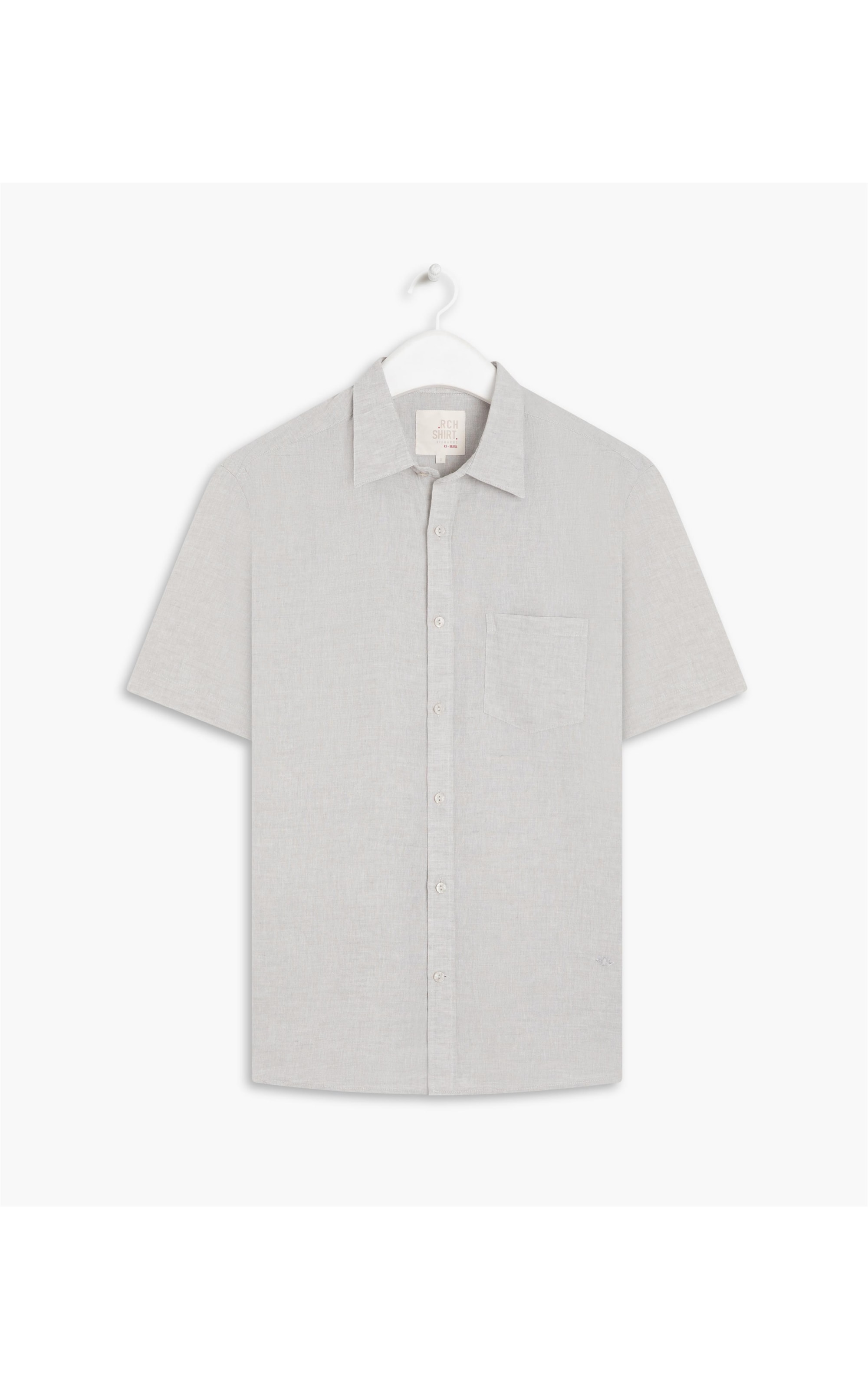 Camisa Linho  Cross Dye Prata
