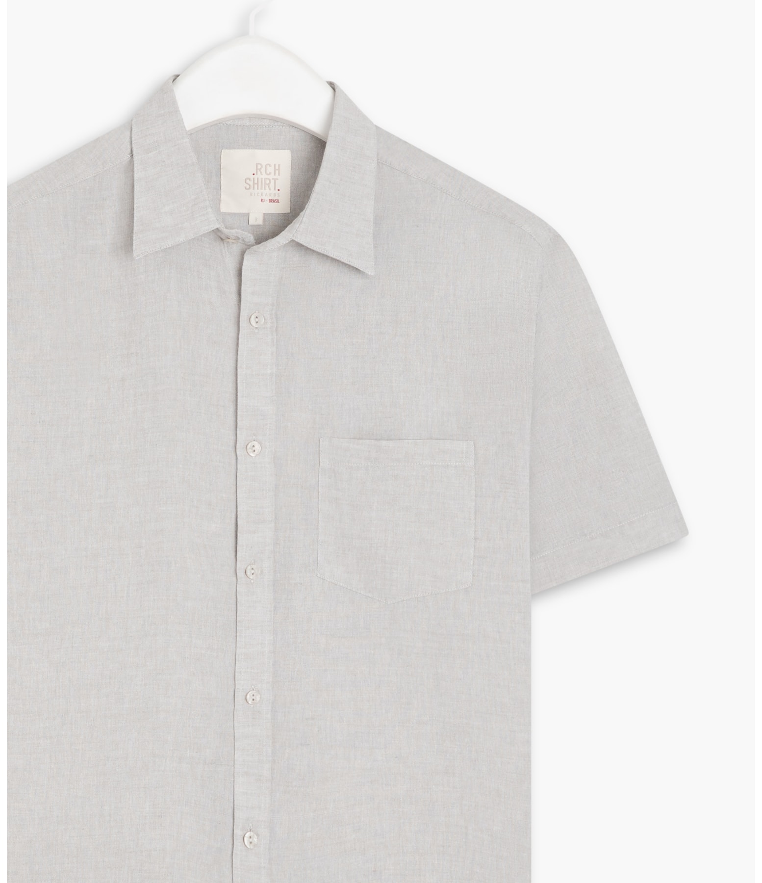 Camisa Linho  Cross Dye Prata