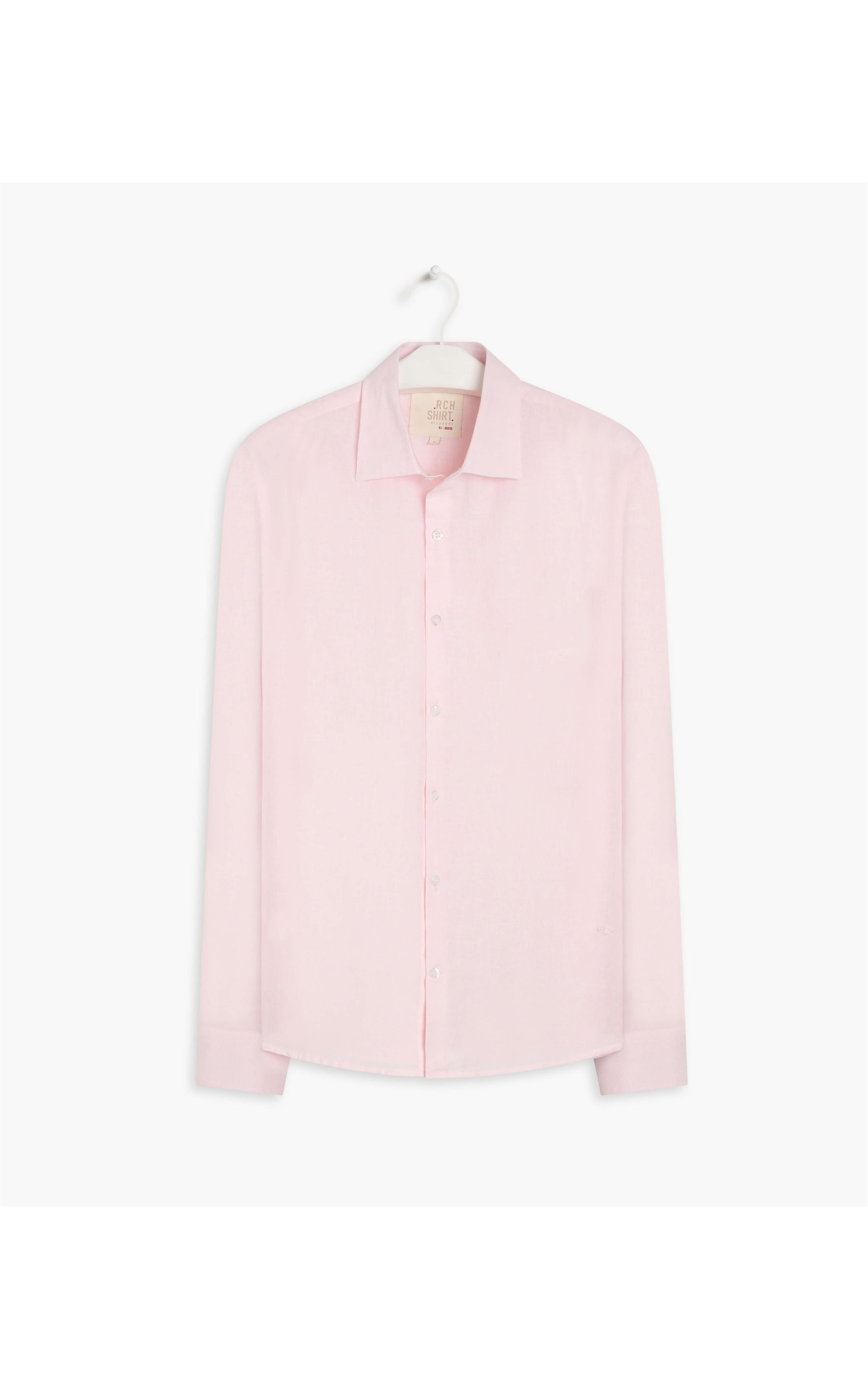 Camisa Linho  Cross Dye Rosa