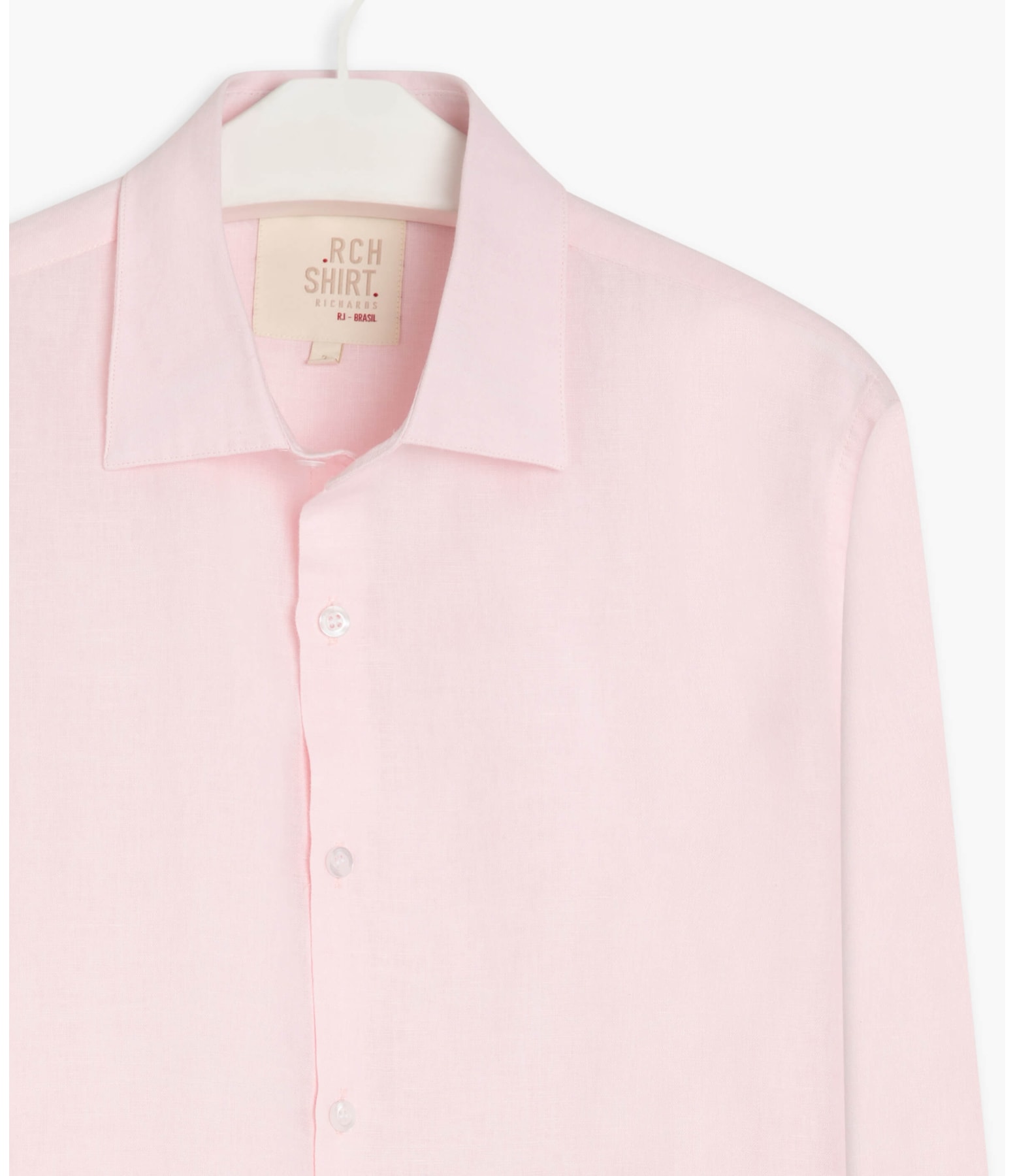 Camisa Linho  Cross Dye Rosa