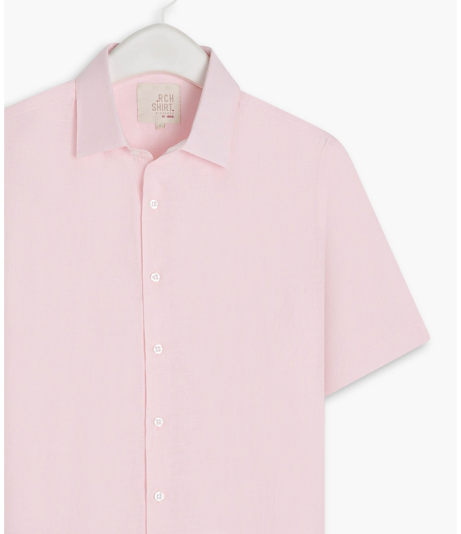 Camisa Linho  Cross Dye Rosa