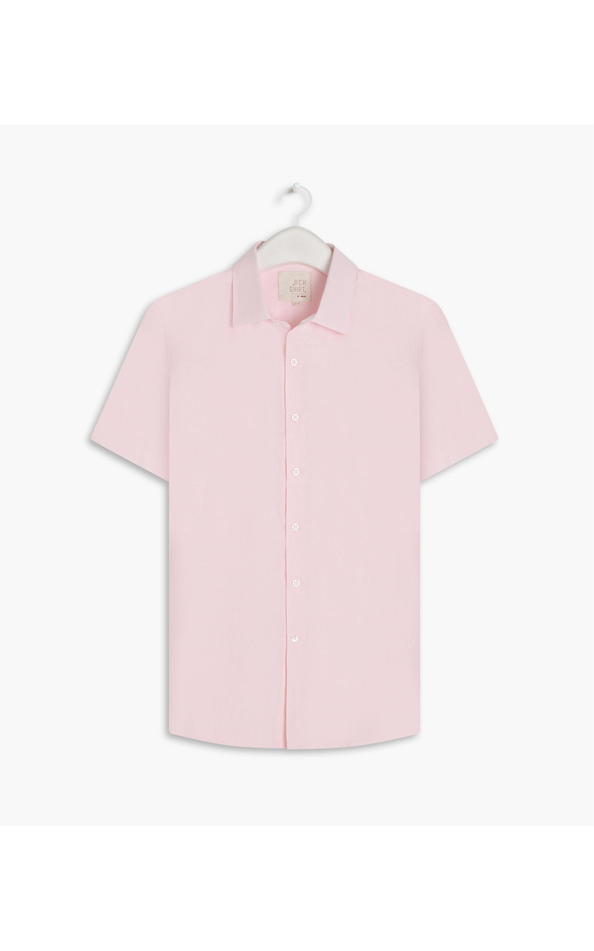 Camisa Linho  Cross Dye Rosa