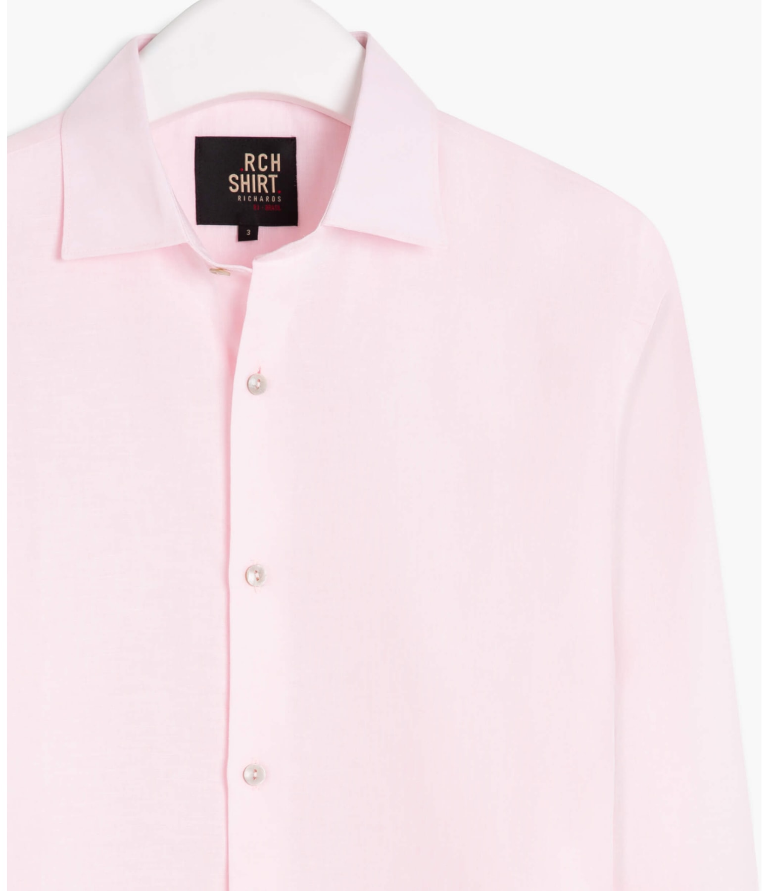 Camisa Linho  Cross Dye Rosa
