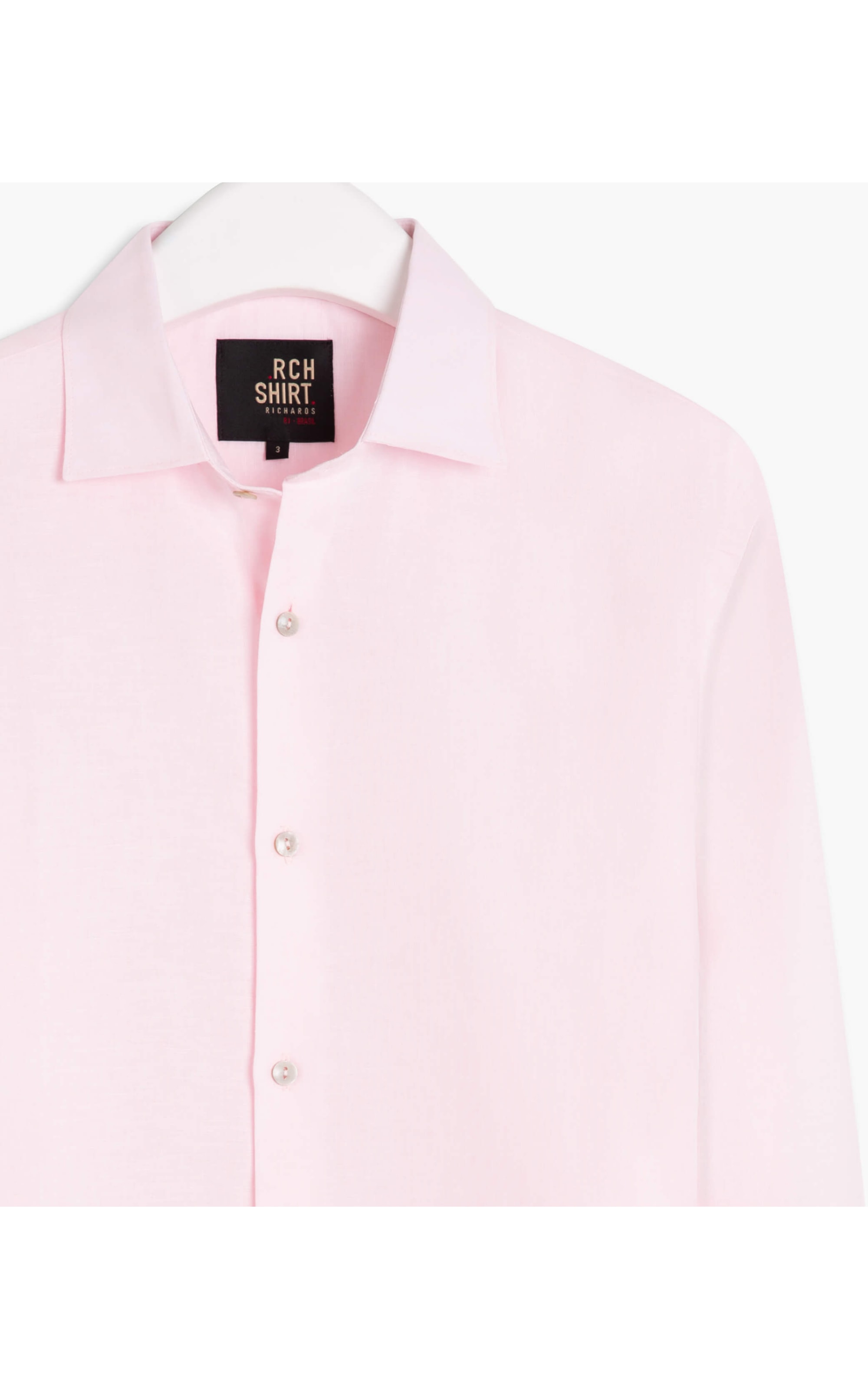 Camisa Linho  Cross Dye Rosa