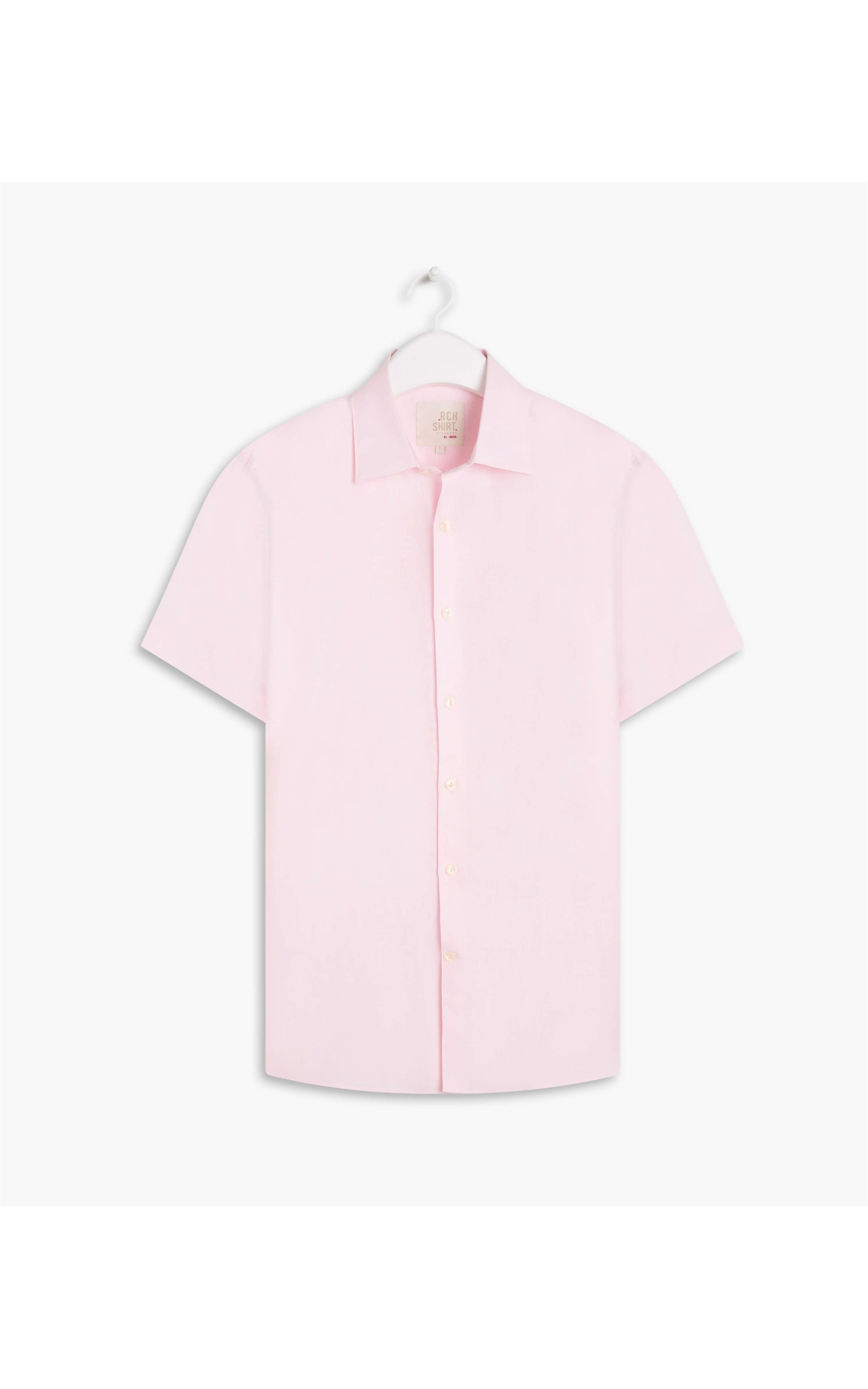 Camisa Linho  Cross Dye Rosa