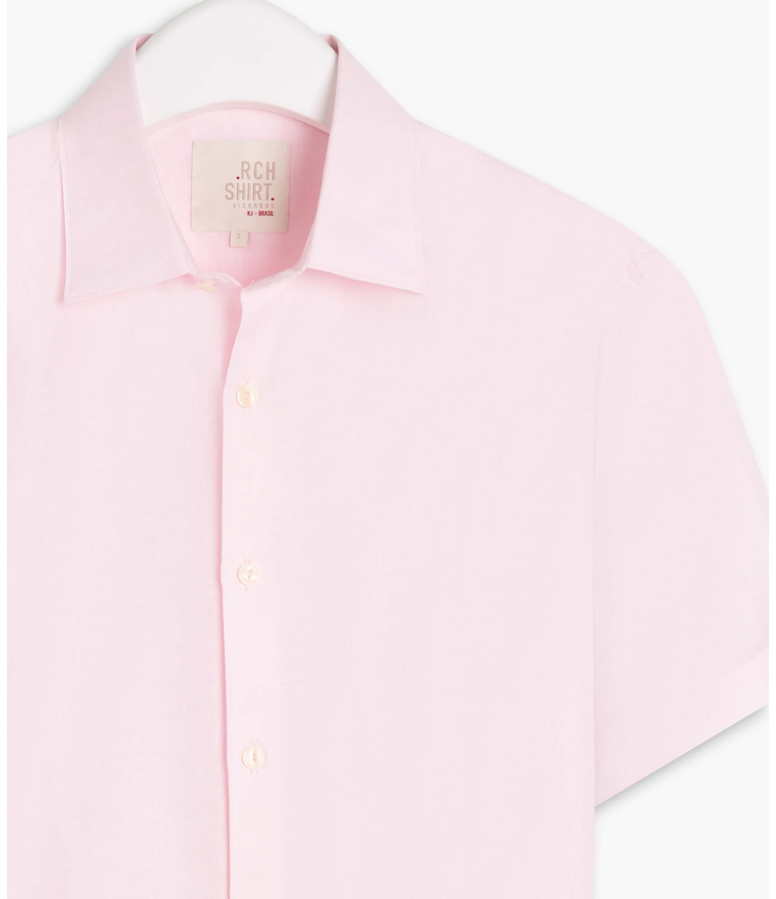 Camisa Linho  Cross Dye Rosa
