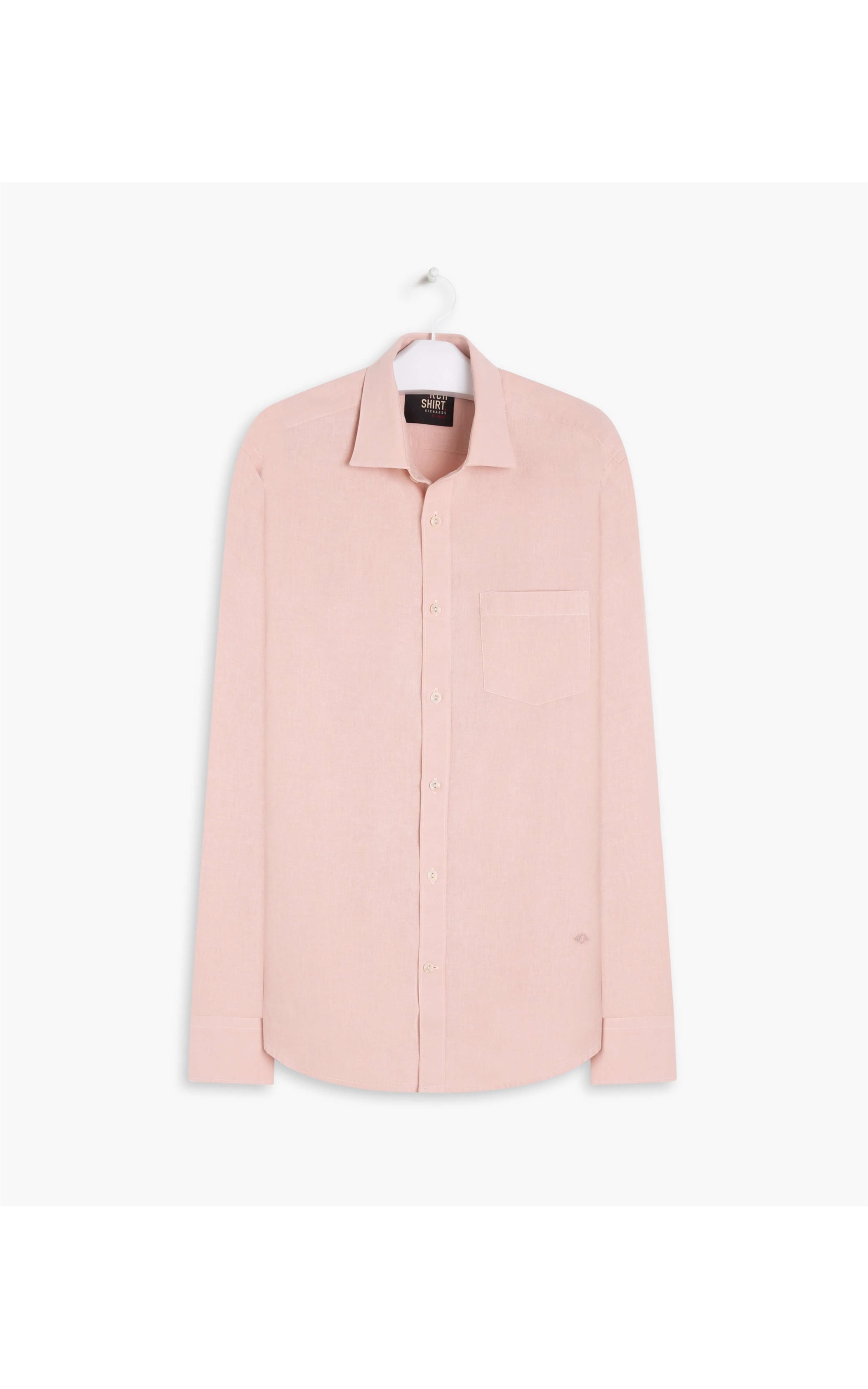 Camisa Linho  Cross Dye  Rosa Dirty