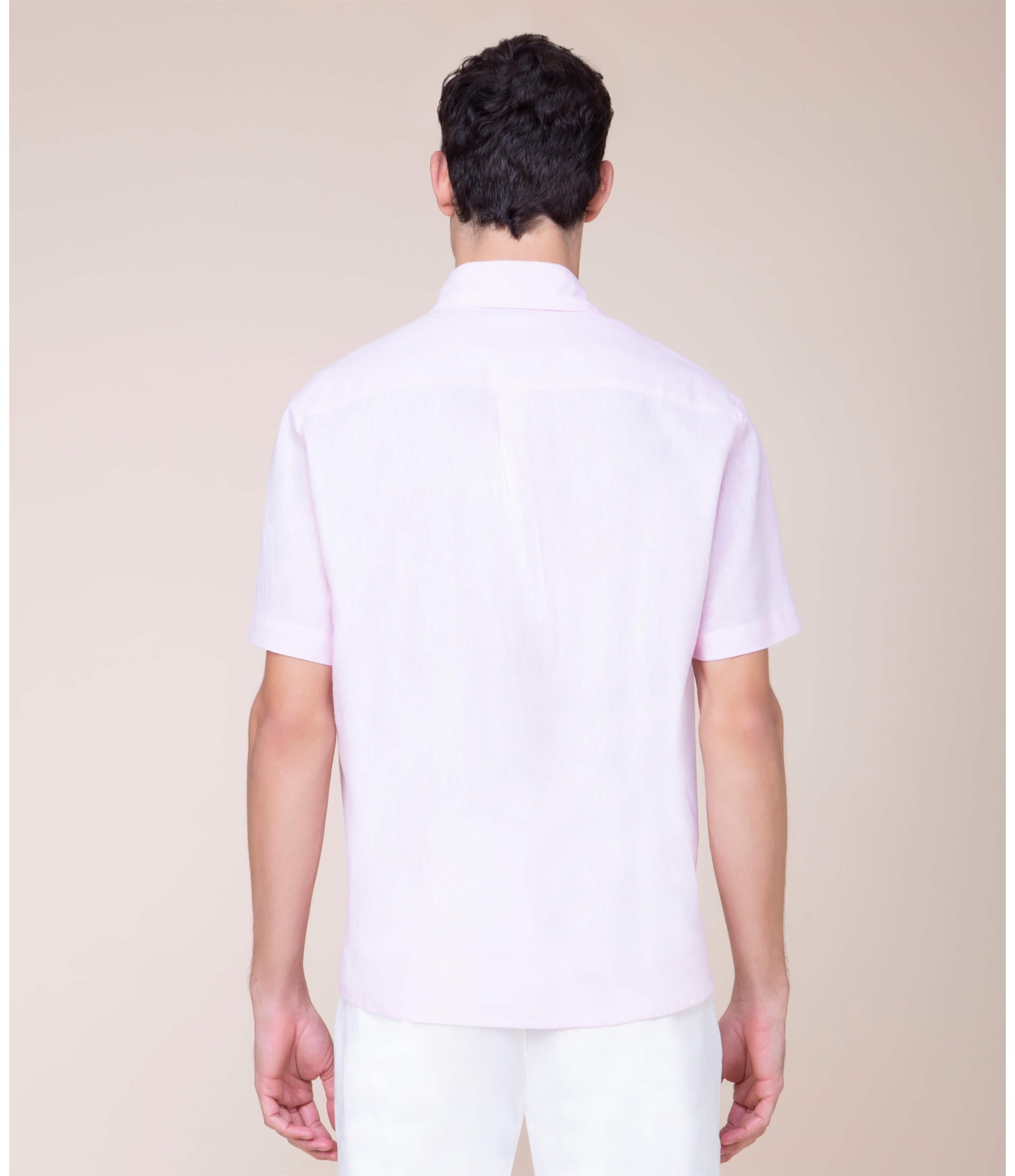 Camisa Linho  Cross Dye  Rosê