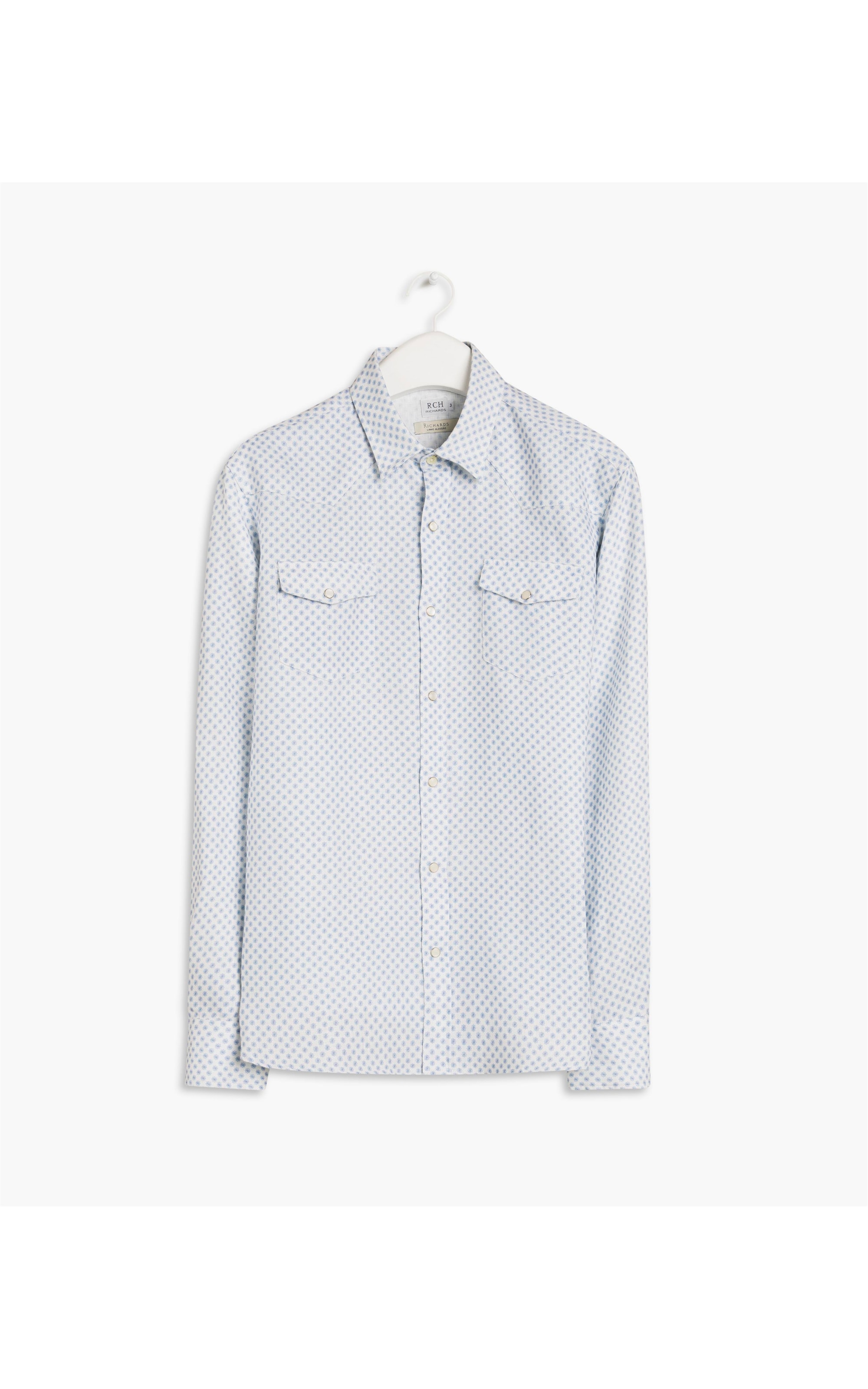 Camisa Linho  Daisy Azul