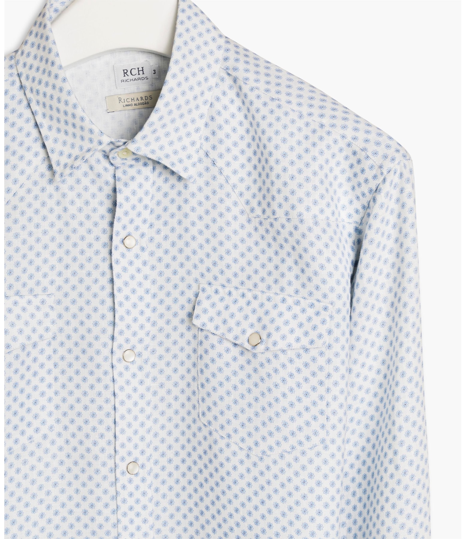 Camisa Linho  Daisy Azul