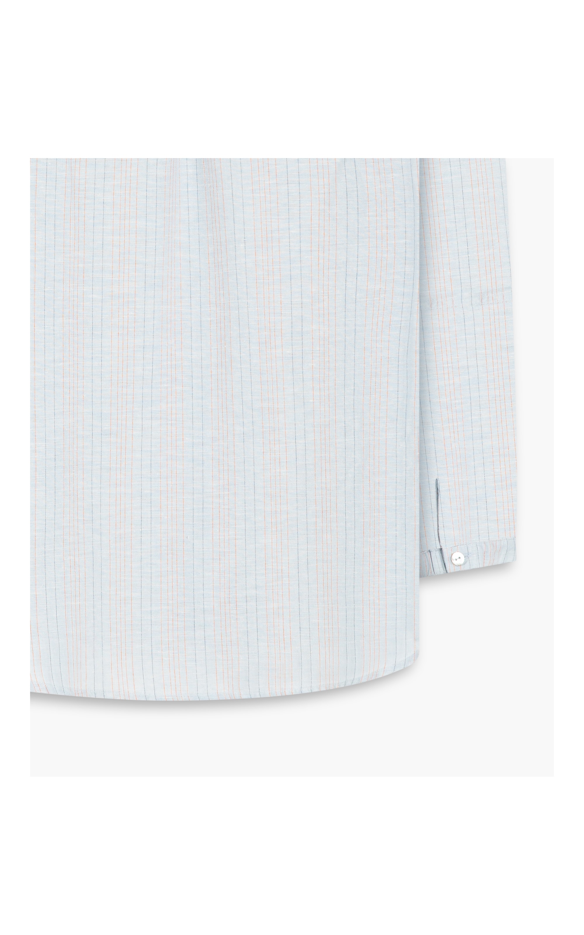  Camisa Linho  Dana  Striped Azul Claro