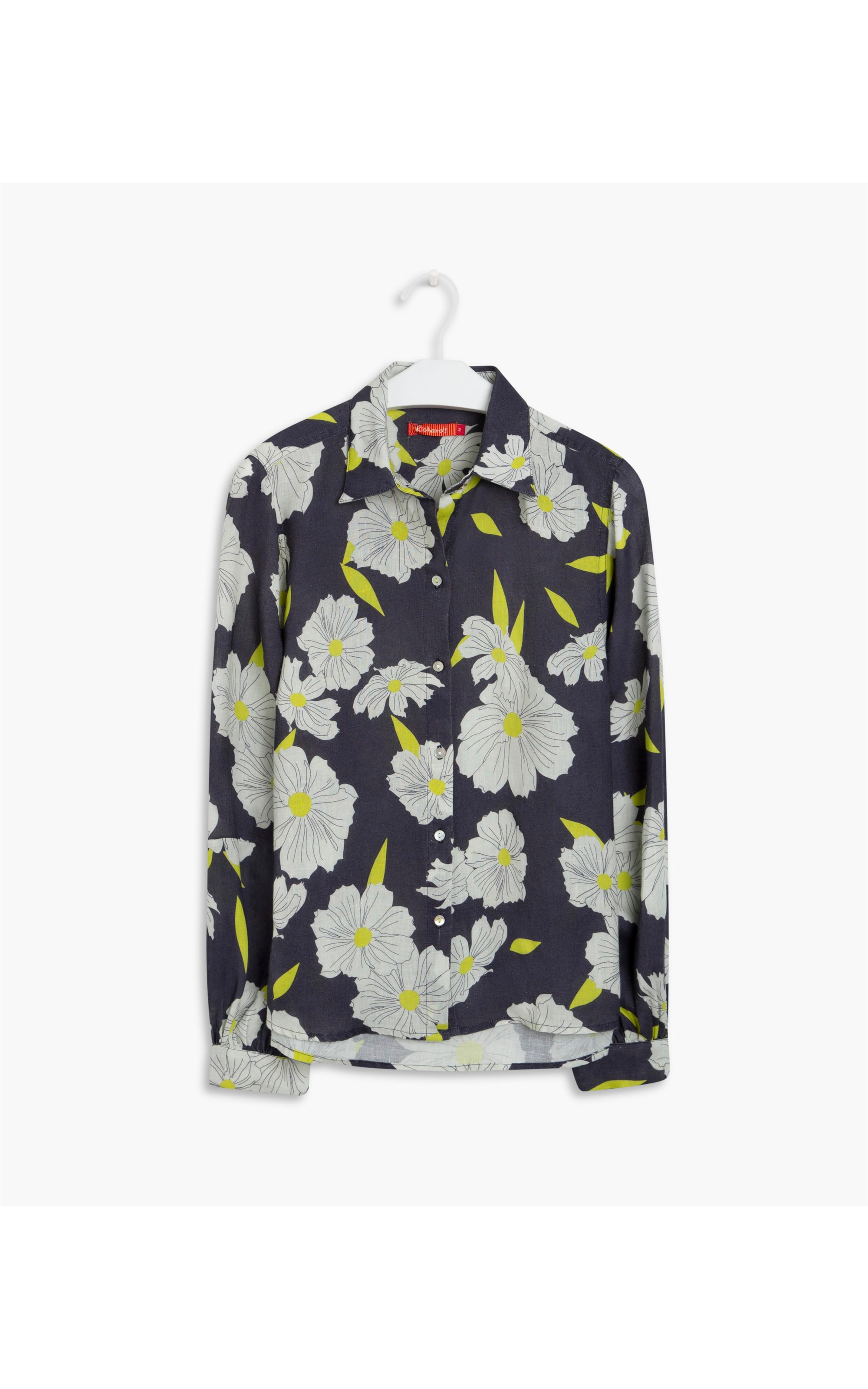 Camisa Linho  Daria Listrada Marinho