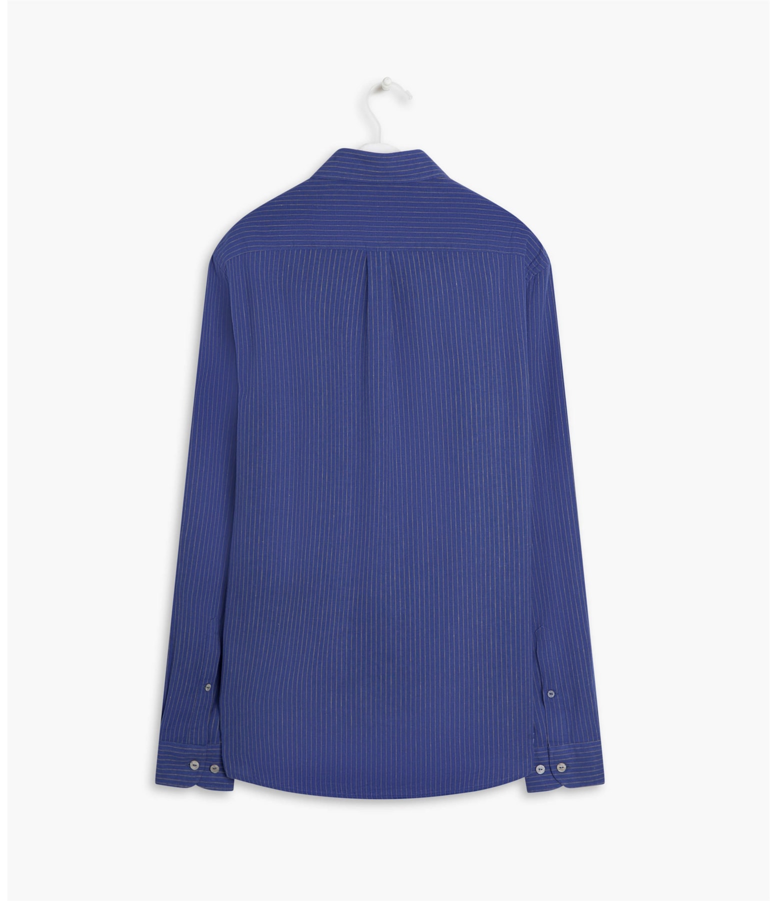 Camisa Linho  Davi Listrada Ml Royal