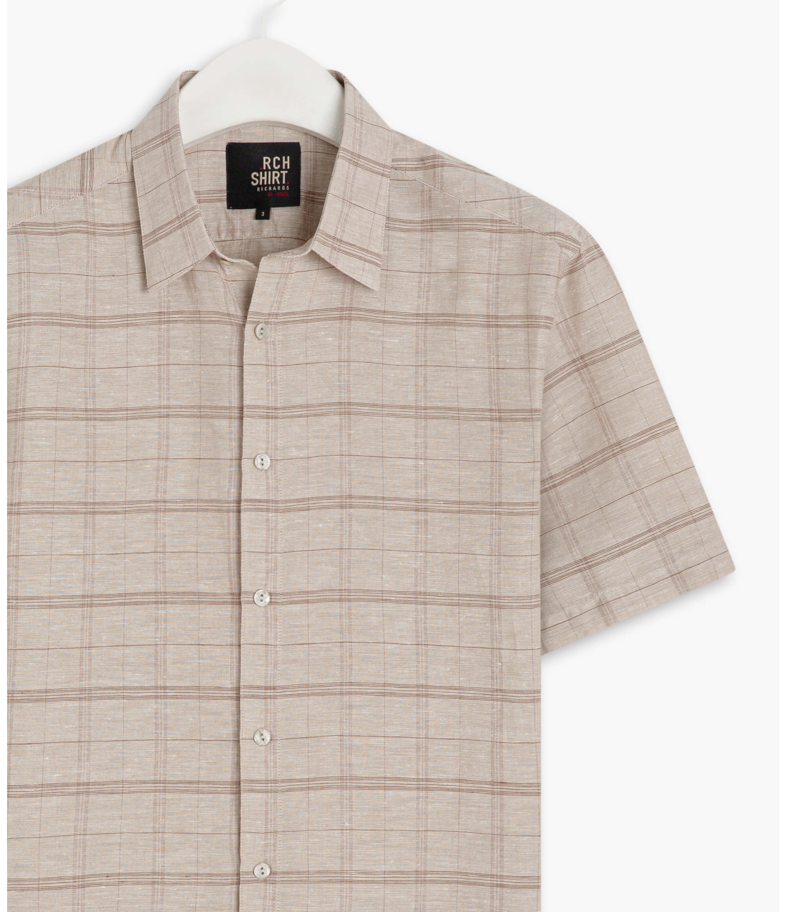 Camisa Linho  Deep Pattern Mc Areia