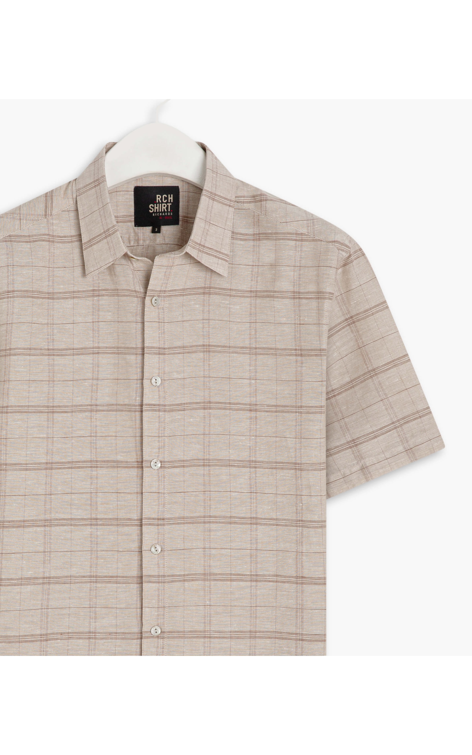Camisa Linho  Deep Pattern Mc Areia