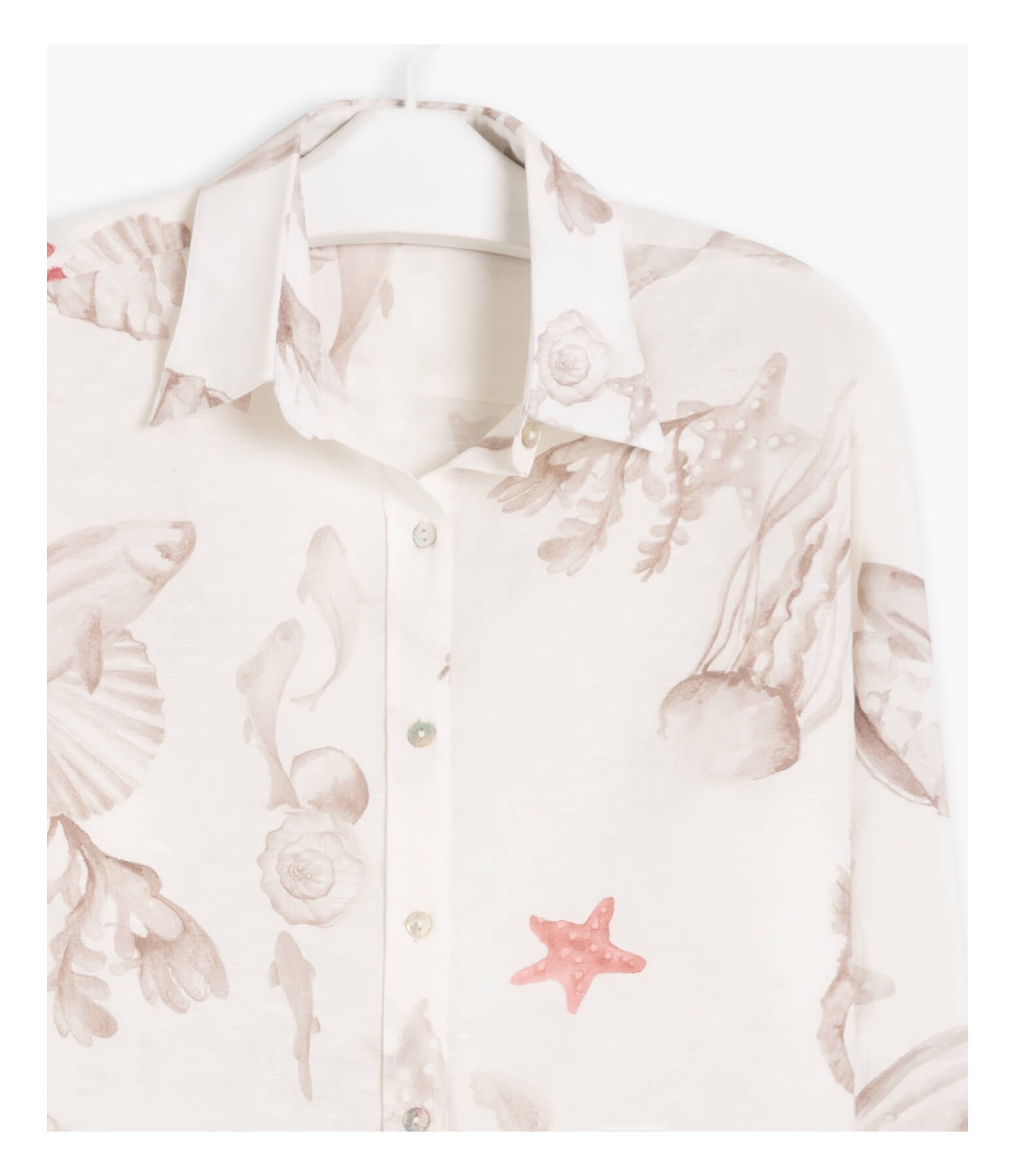 Camisa Linho  Deva Corais Sandy
