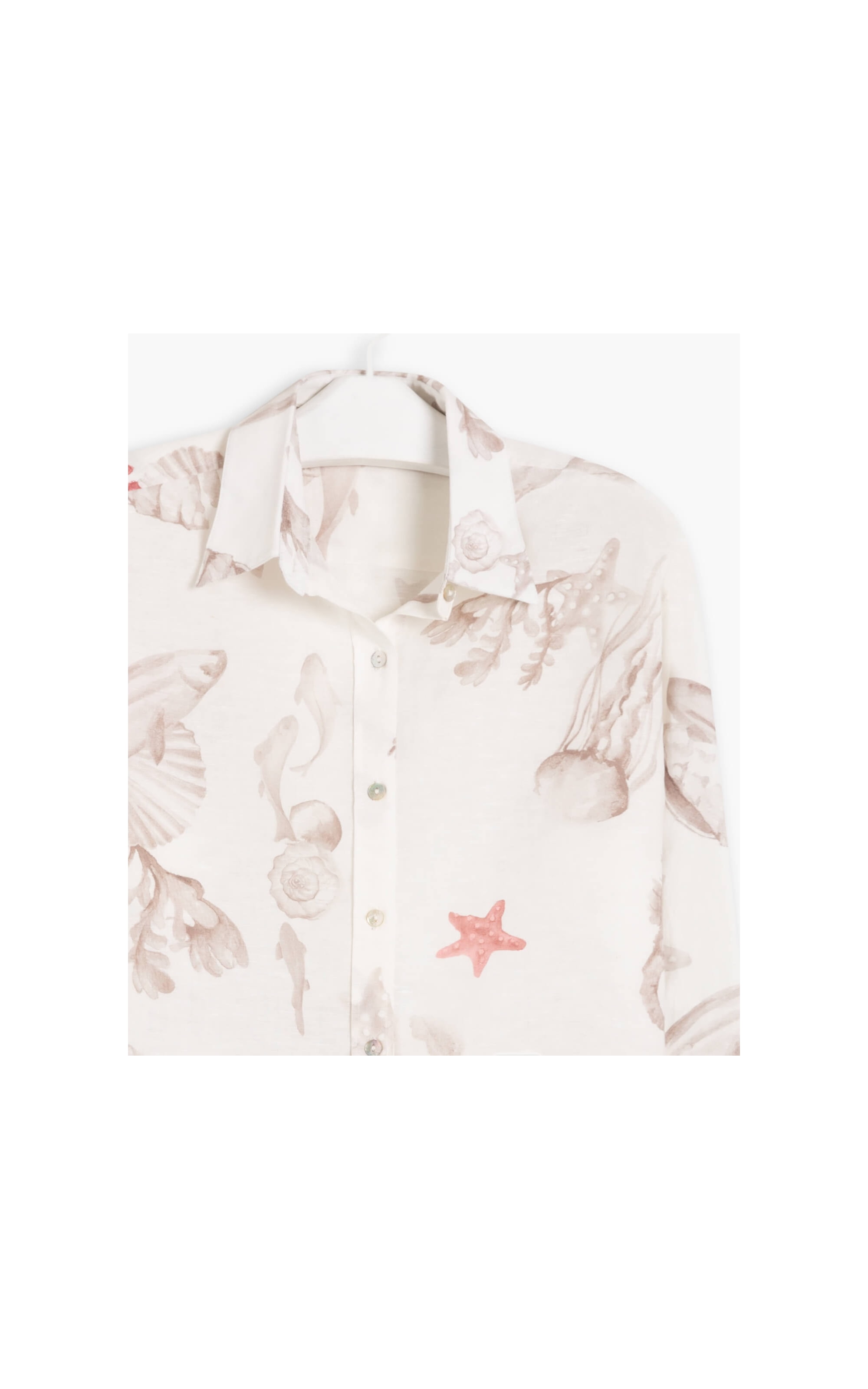 Camisa Linho  Deva Corais Sandy