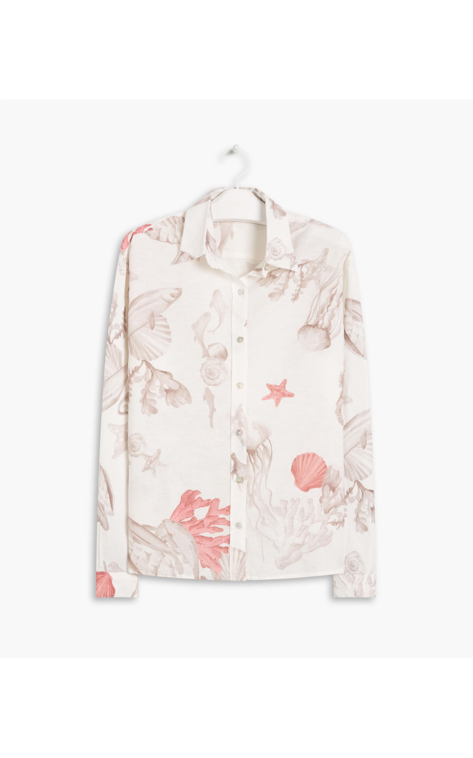Camisa Linho  Deva Corais Sandy