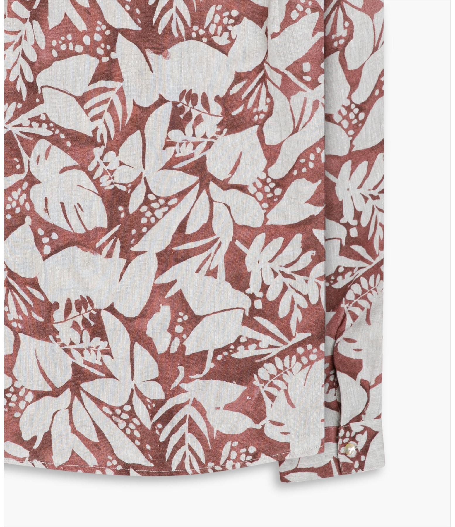 Camisa Linho  Deva Troptik Bordeaux