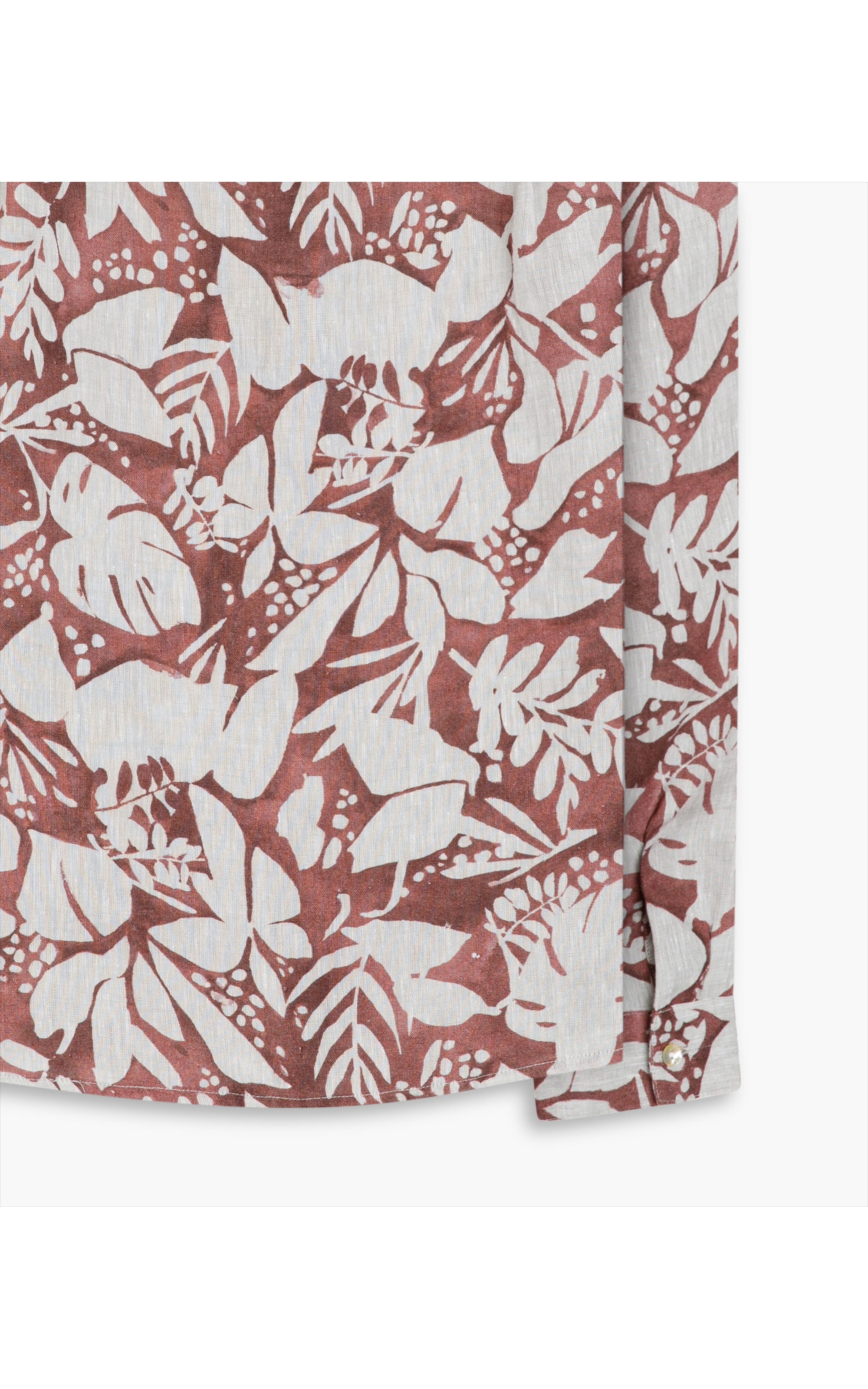 Camisa Linho  Deva Troptik Bordeaux