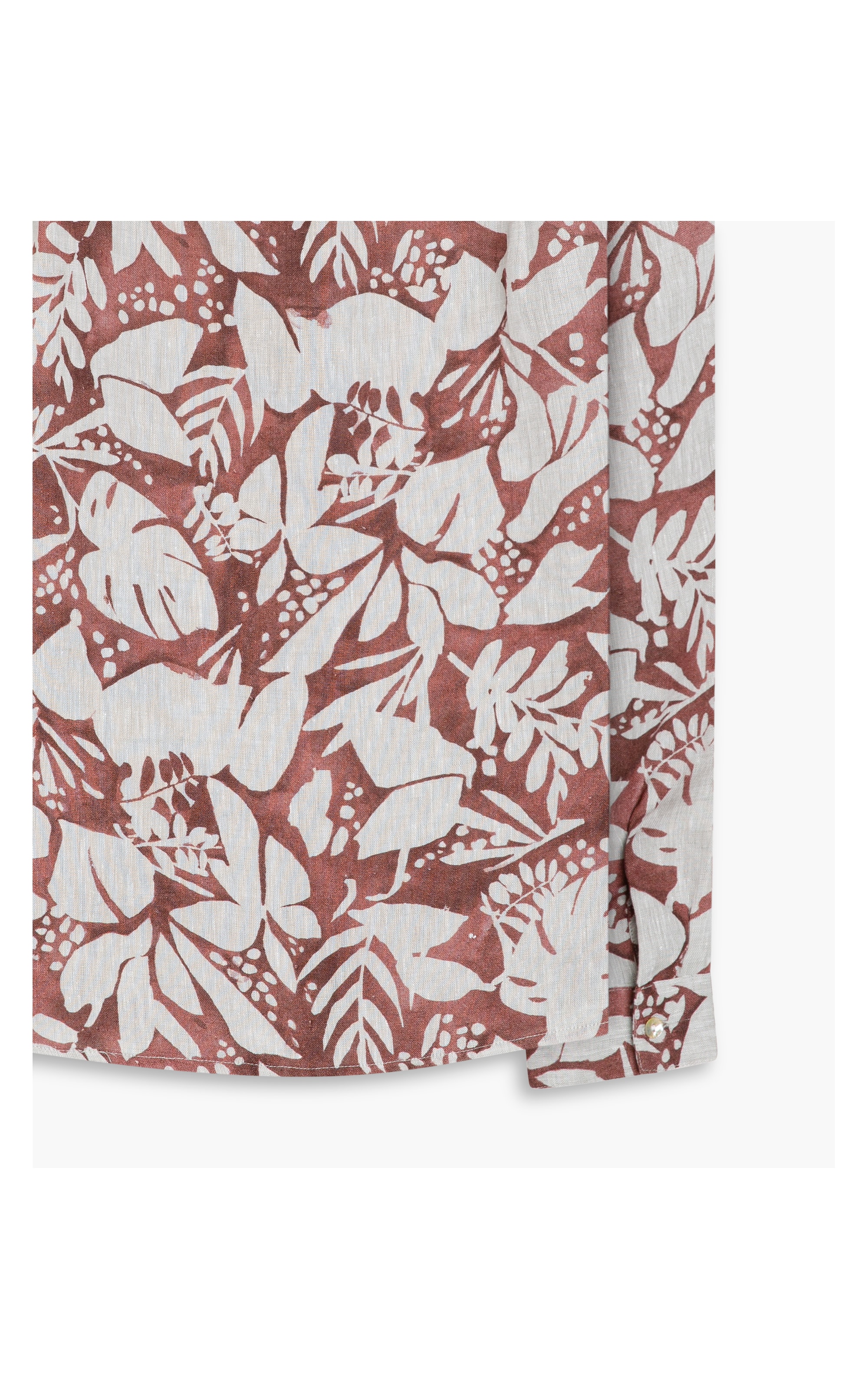 Camisa Linho  Deva Troptik Bordeaux