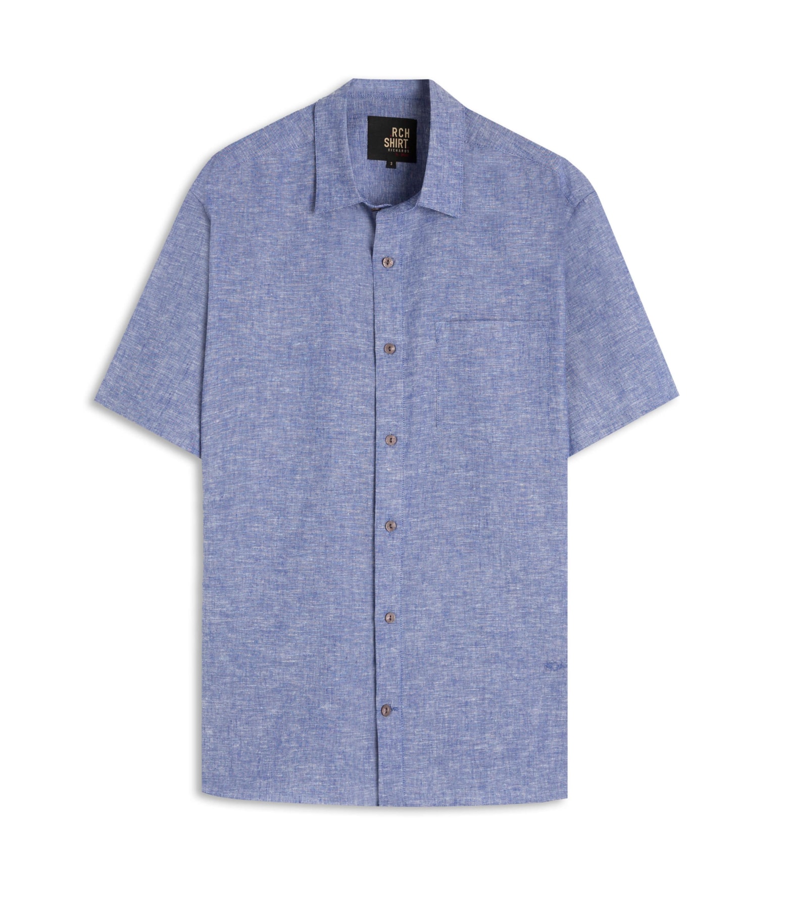 Camisa Linho  Douglas Mc Azul Bic