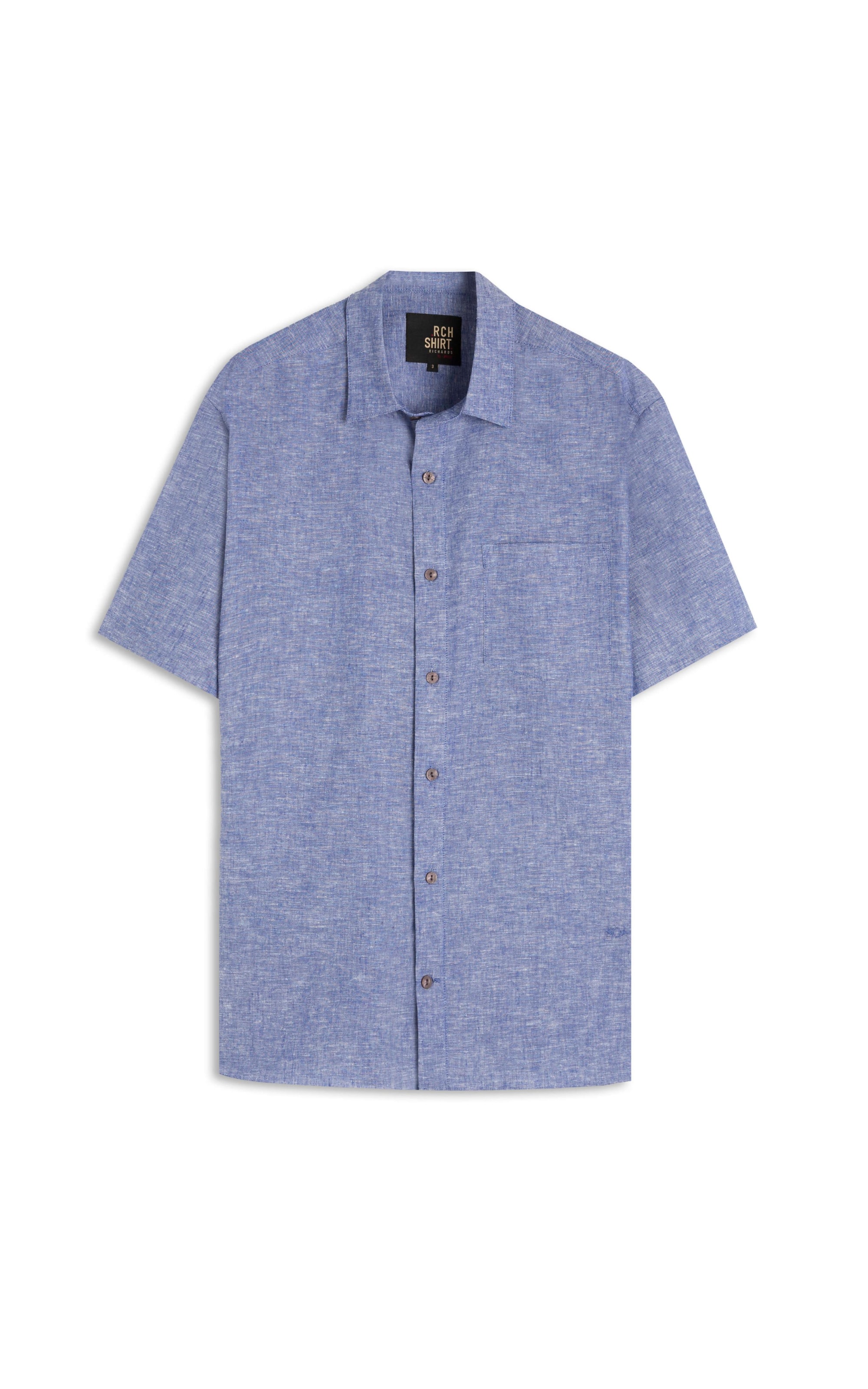 Camisa Linho  Douglas Mc Azul Bic