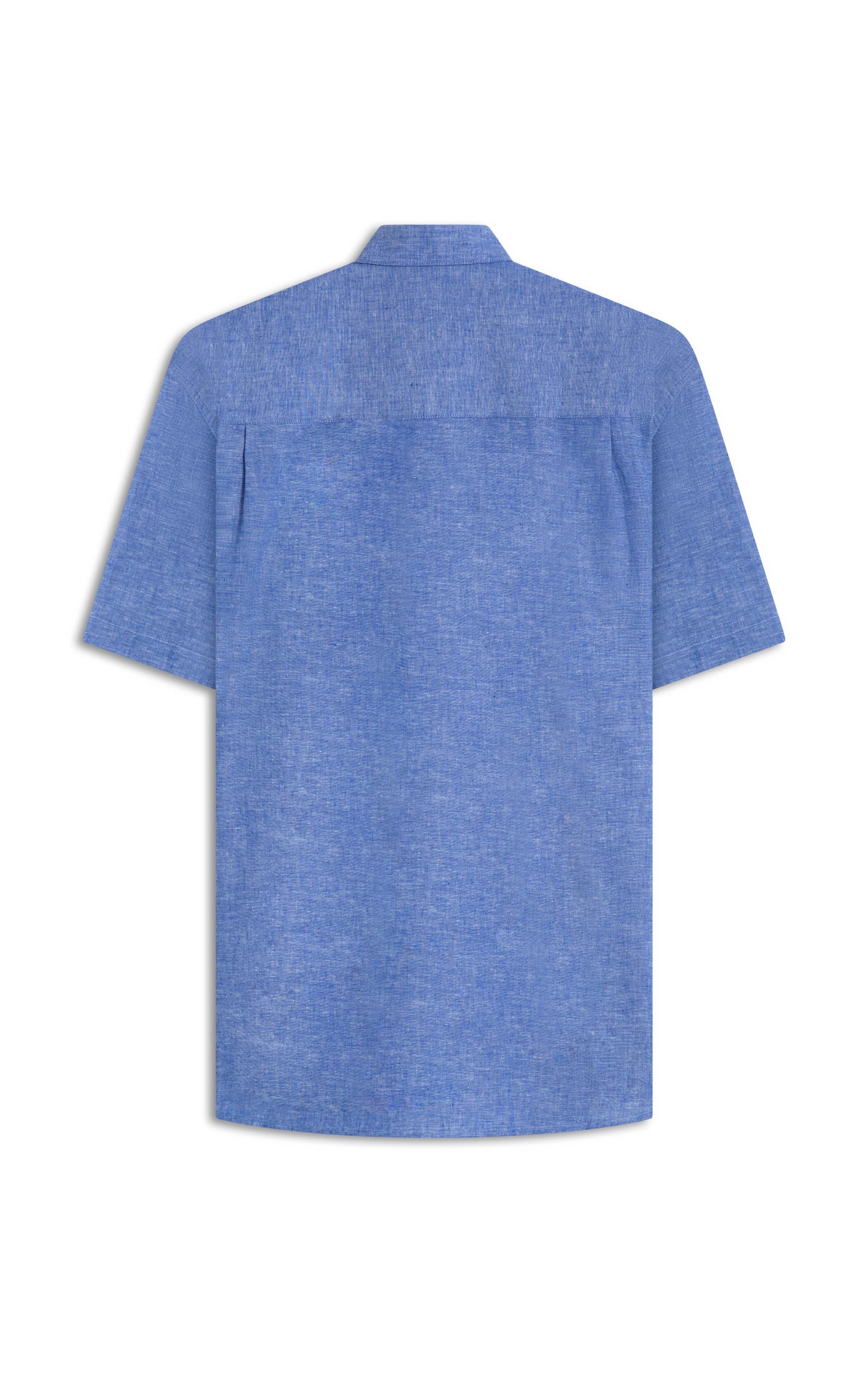 Camisa Linho  Douglas Mc Dark Navy