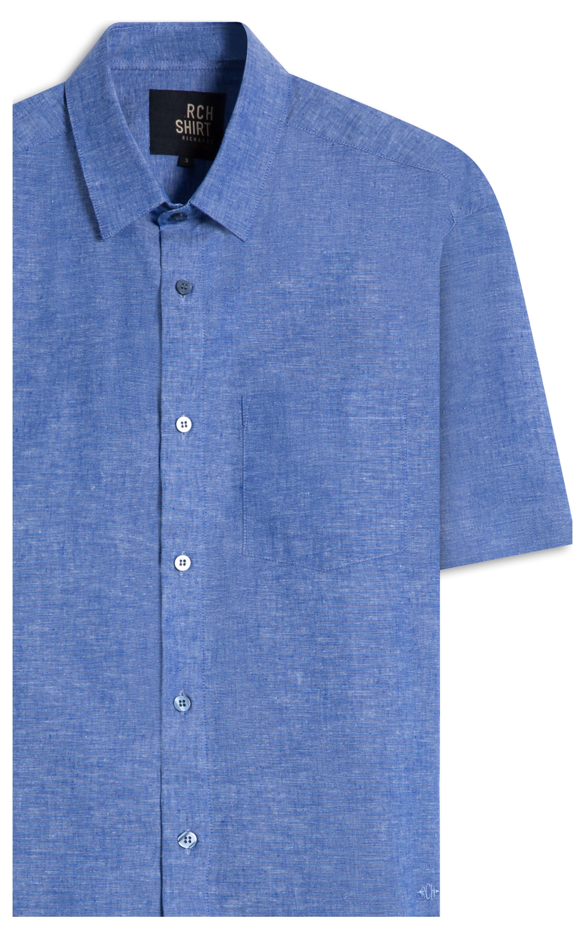 Camisa Linho  Douglas Mc Dark Navy