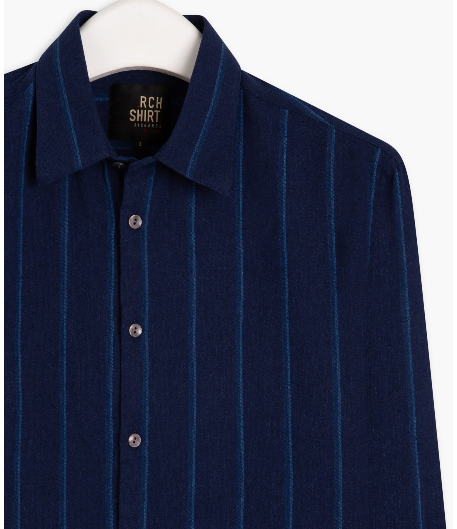 Camisa Linho  Edi Azul Bic