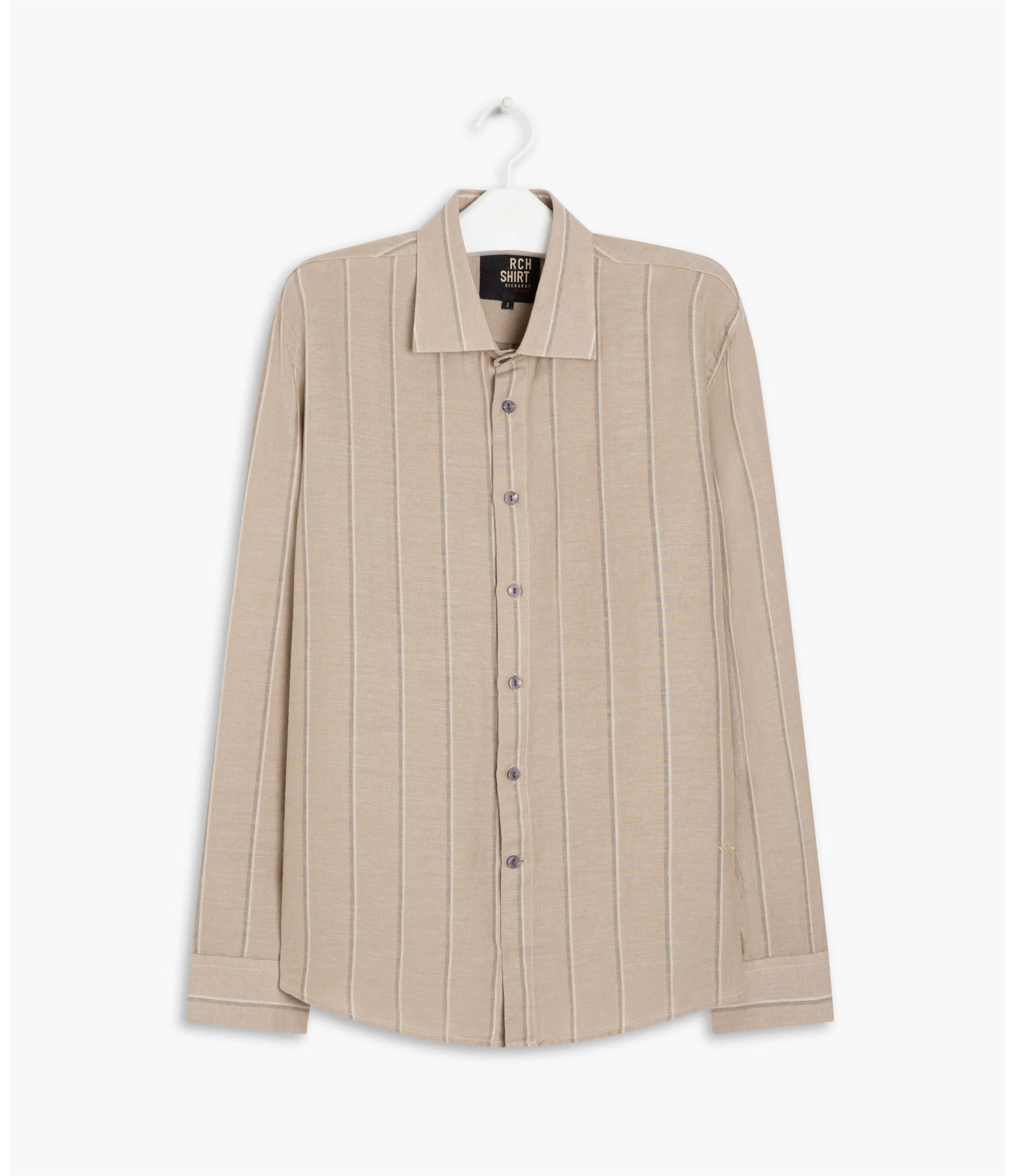 Camisa Linho  Edi Caqui