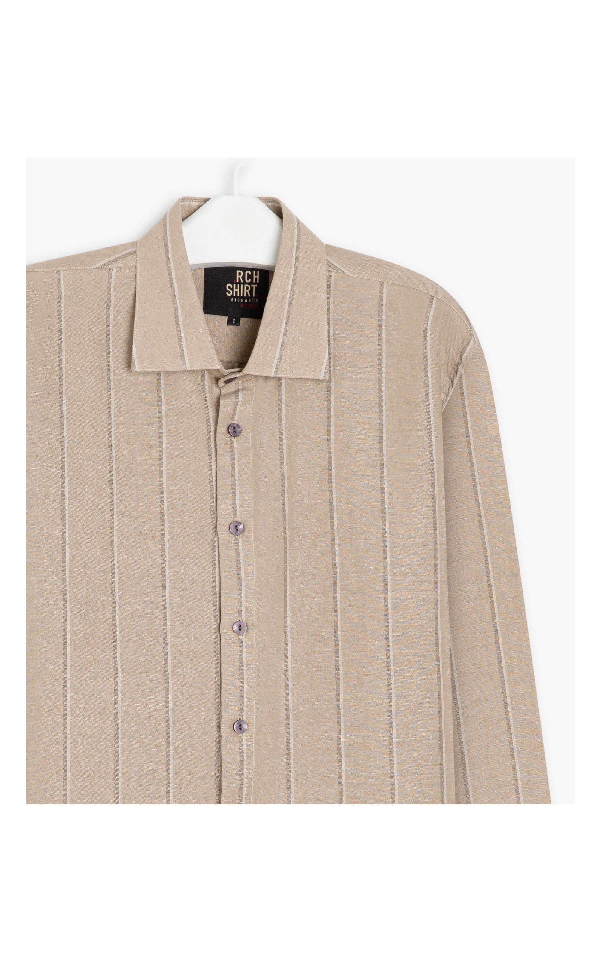 Camisa Linho  Edi Caqui