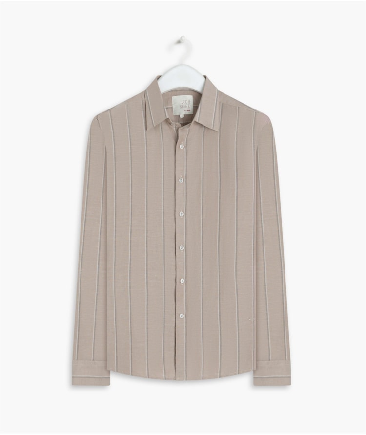 Camisa Linho  Edi Ml Caqui