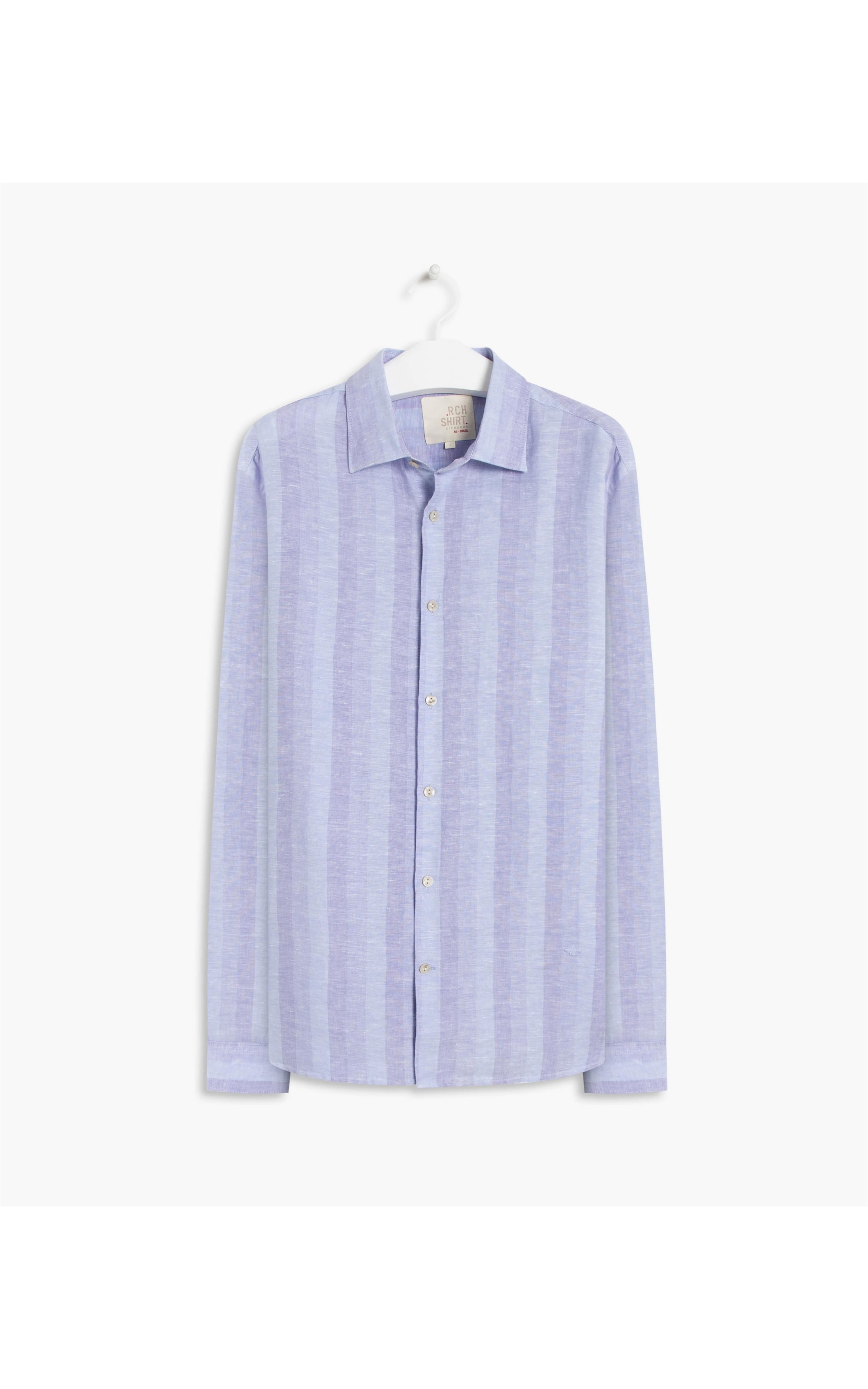 Camisa Linho  Emanuel Azul Bic