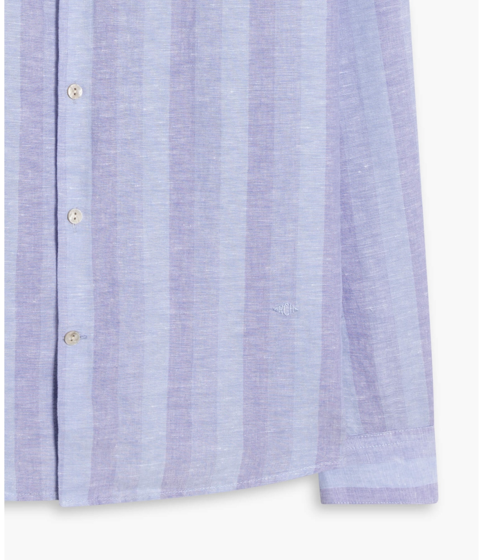 Camisa Linho  Emanuel Azul Bic