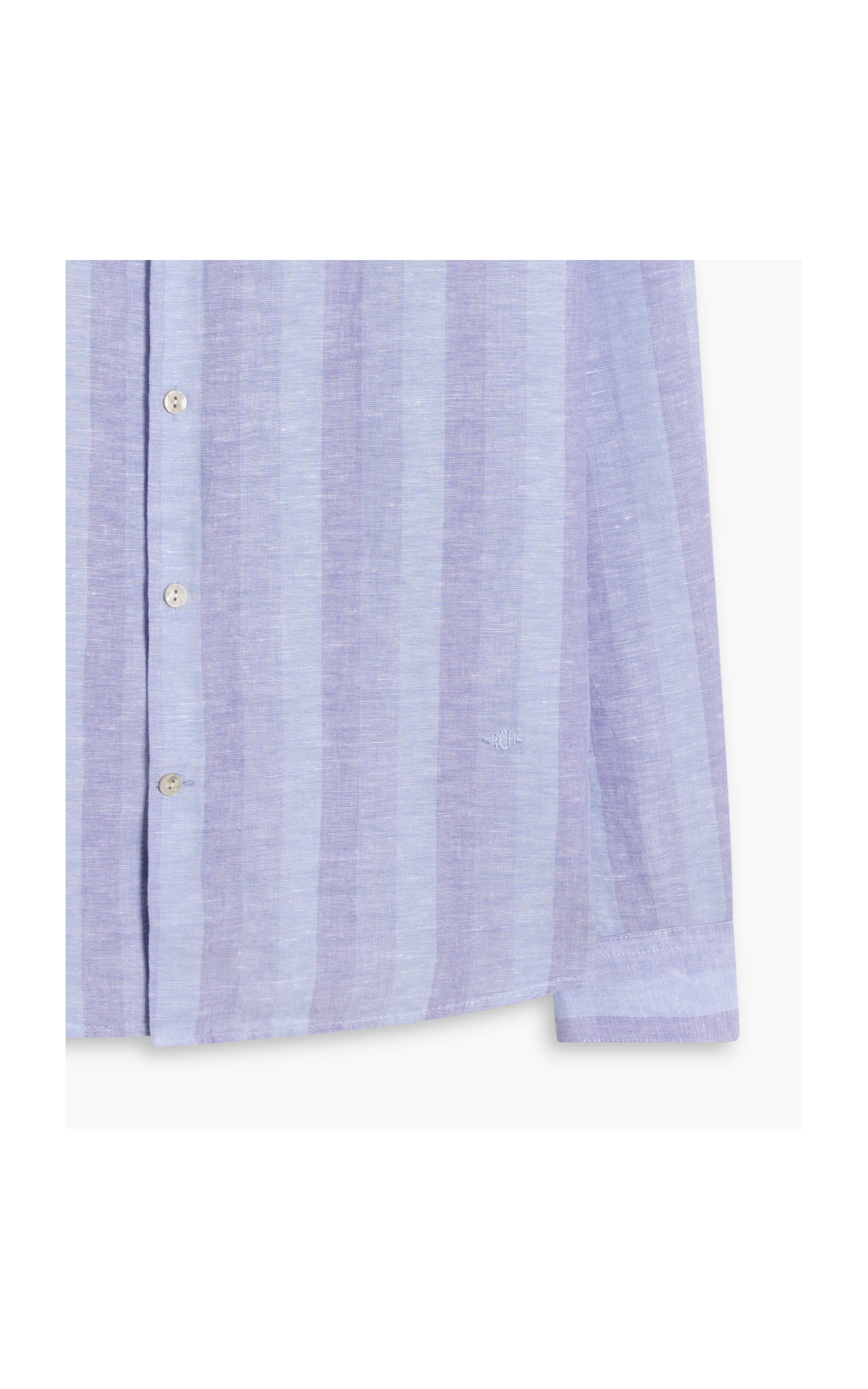 Camisa Linho  Emanuel Azul Bic