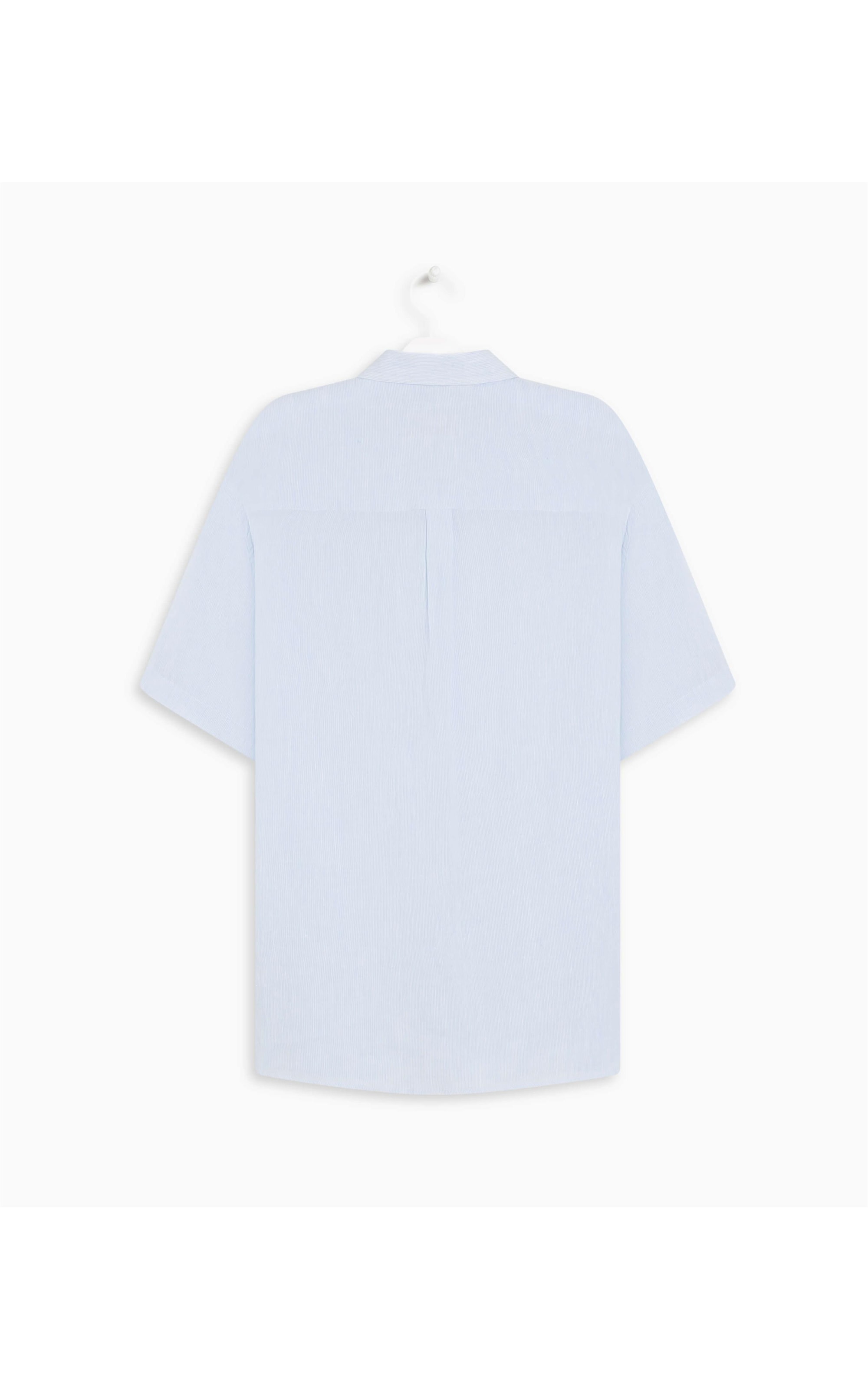 Camisa Linho  Enzo Azul Bic