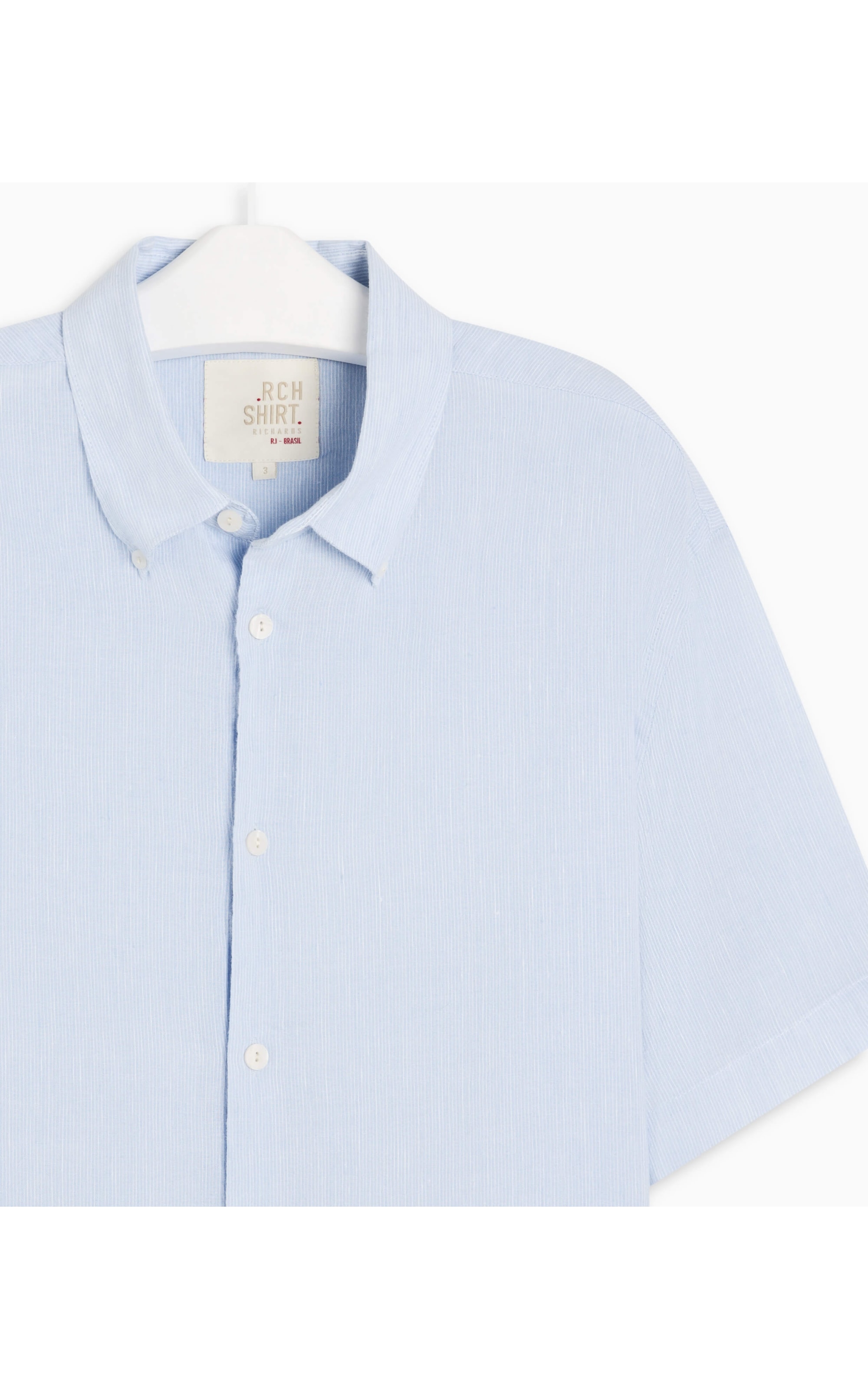 Camisa Linho  Enzo Azul Bic