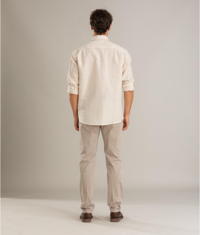 Camisa Linho  Enzo Natural