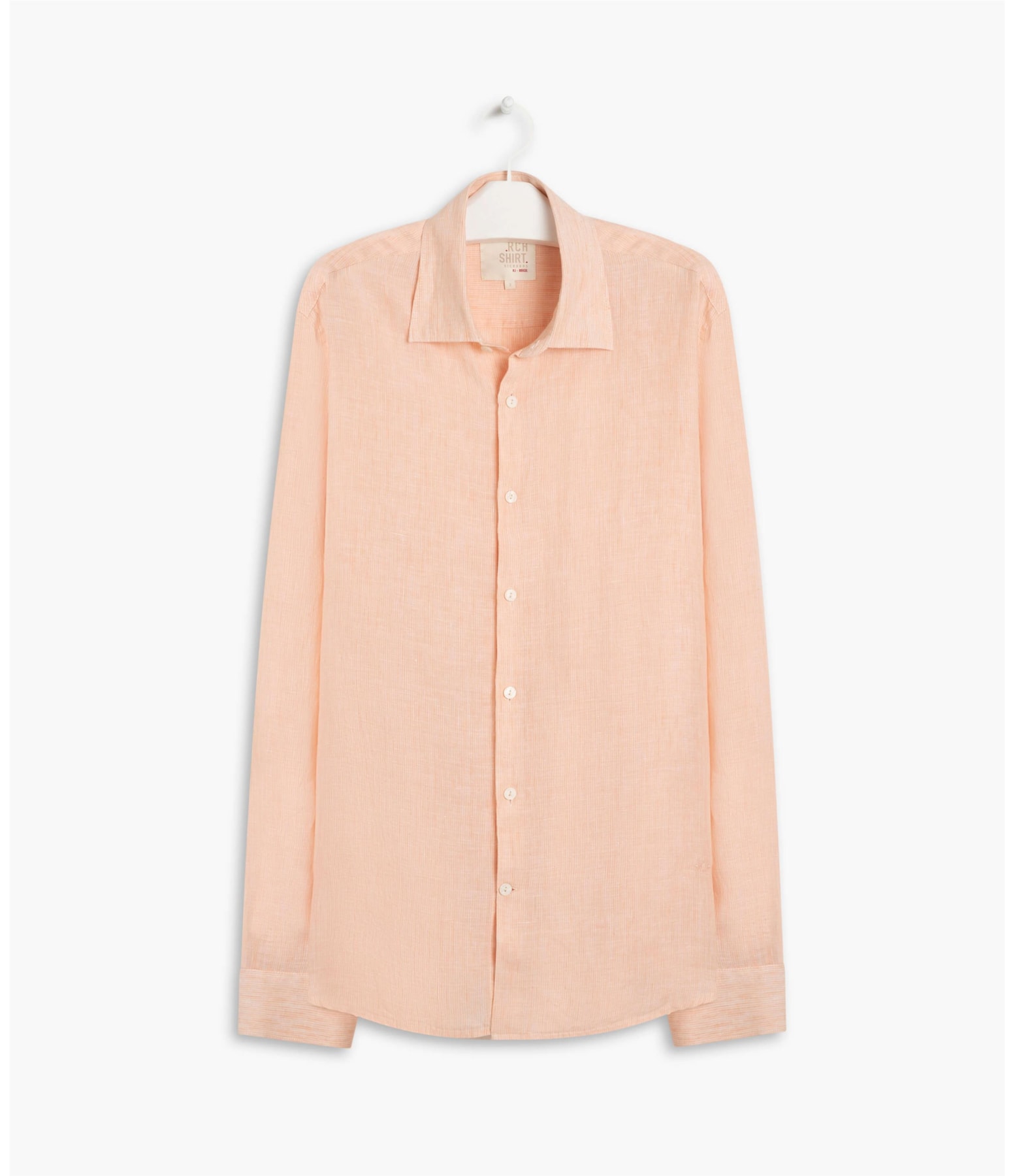 Camisa Linho  Enzo Puro  Ml Laranja