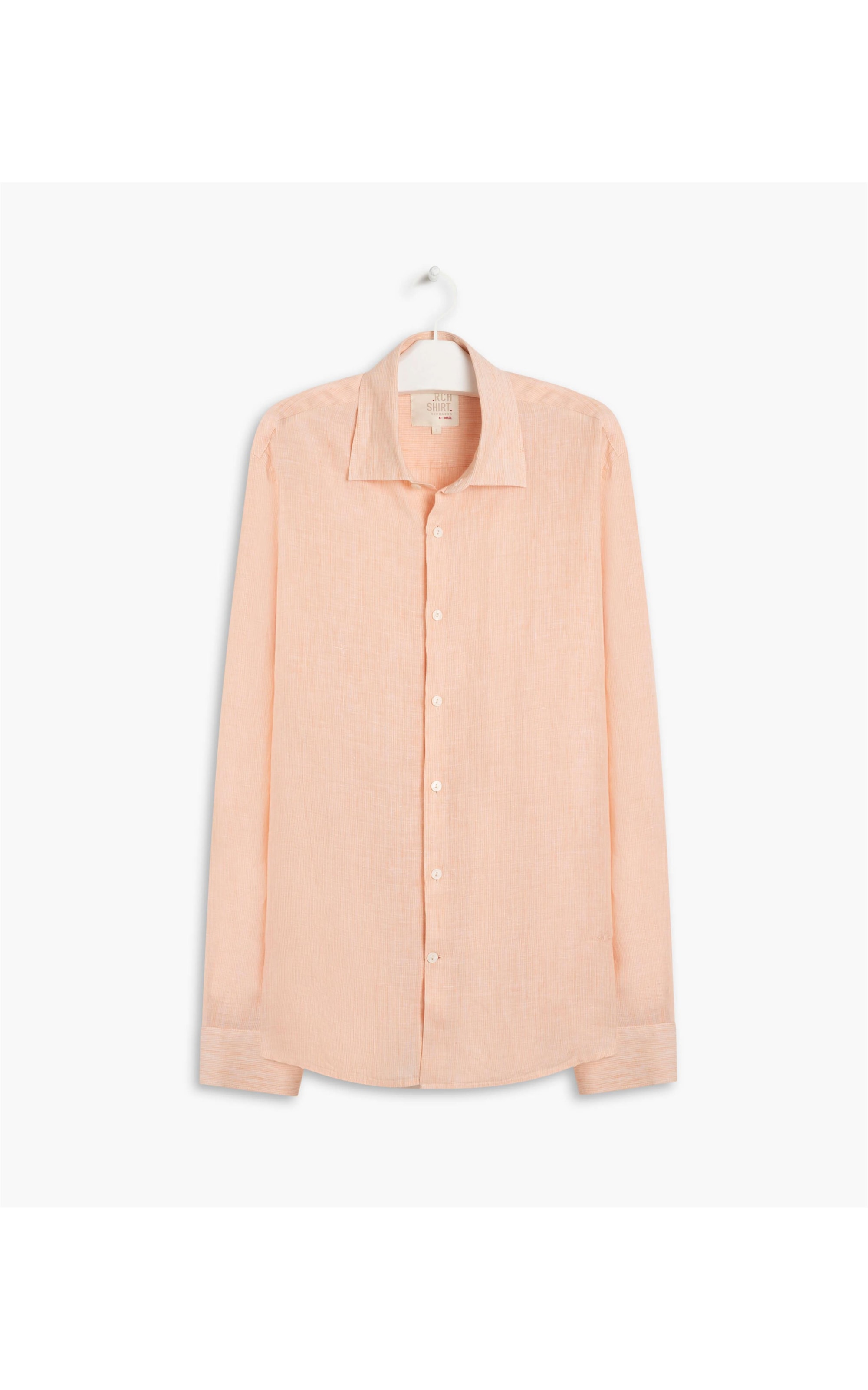 Camisa Linho  Enzo Puro  Ml Laranja
