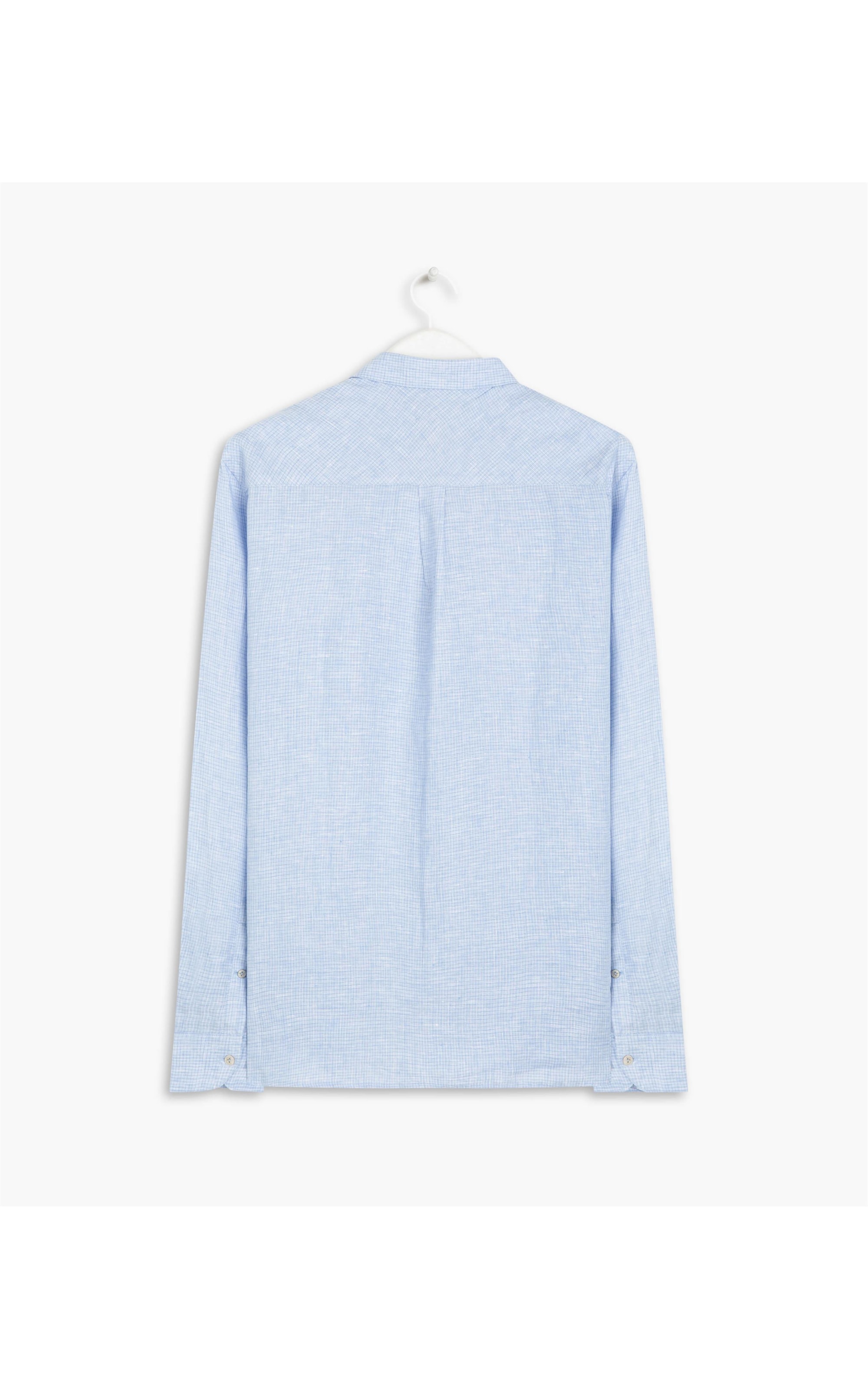 Camisa Linho  Erasmo Azul Jeans