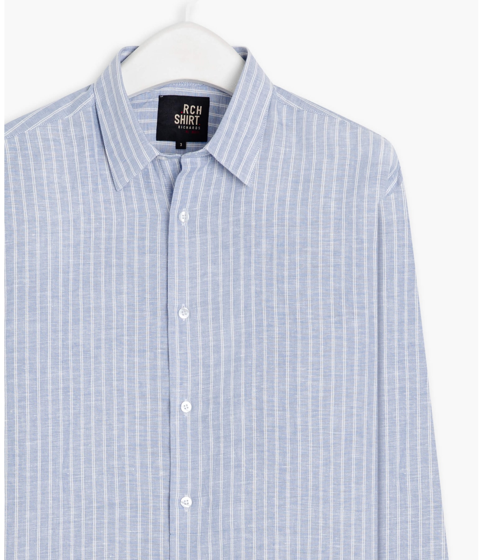 Camisa Linho  Esalen Azul Bic
