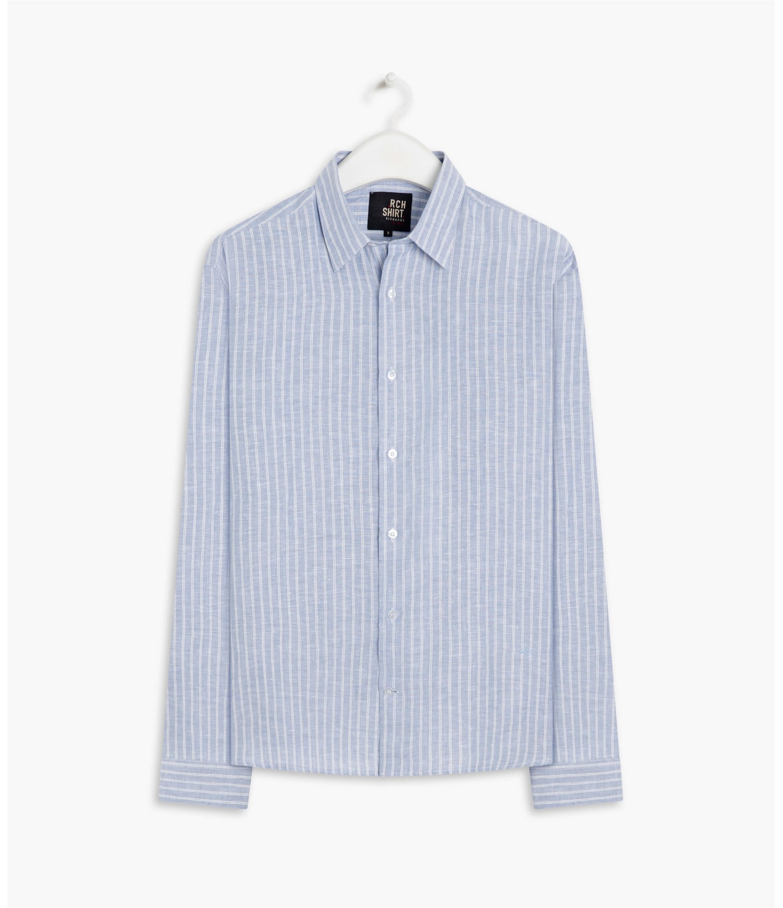 Camisa Linho  Esalen Azul Bic