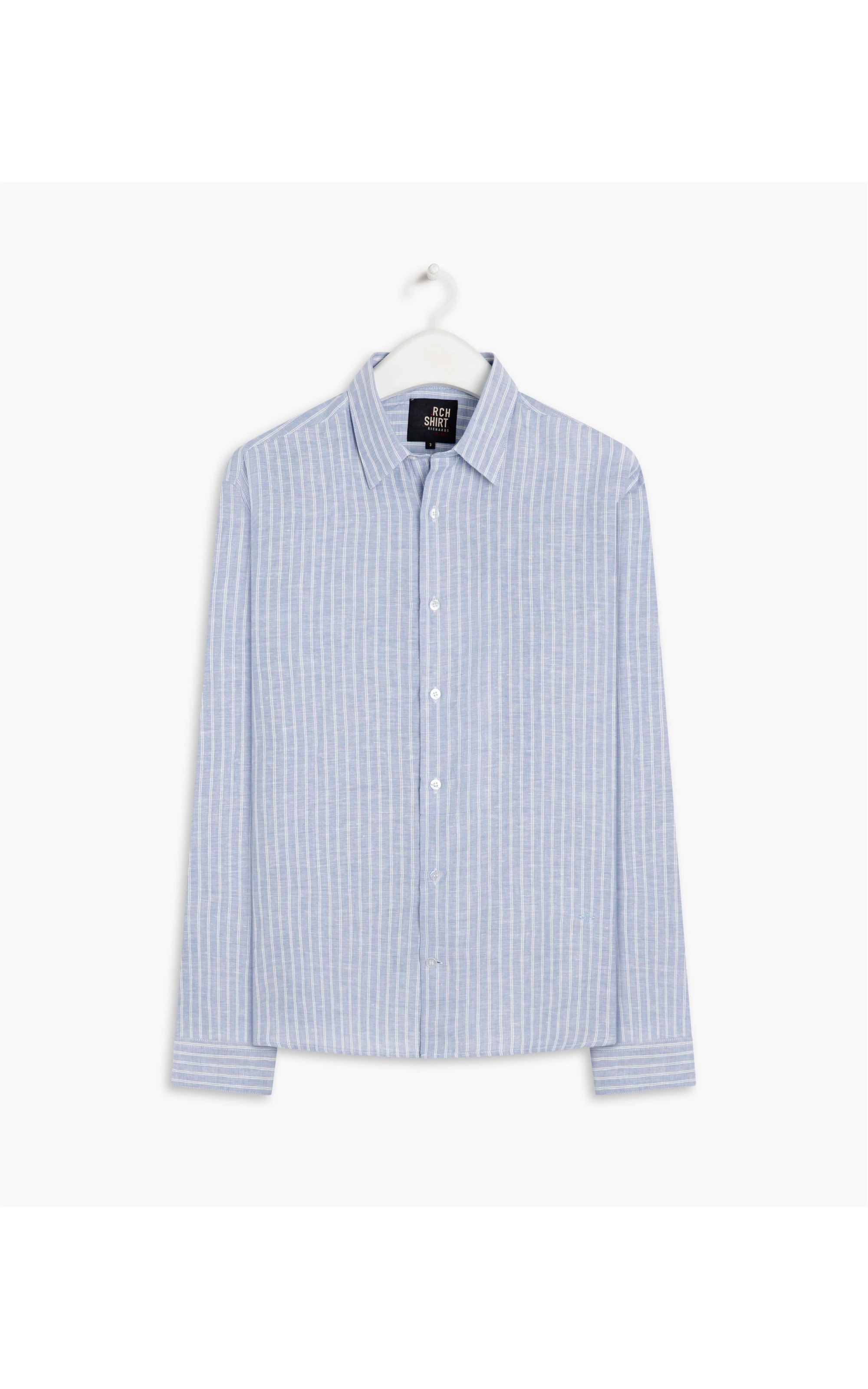Camisa Linho  Esalen Azul Bic