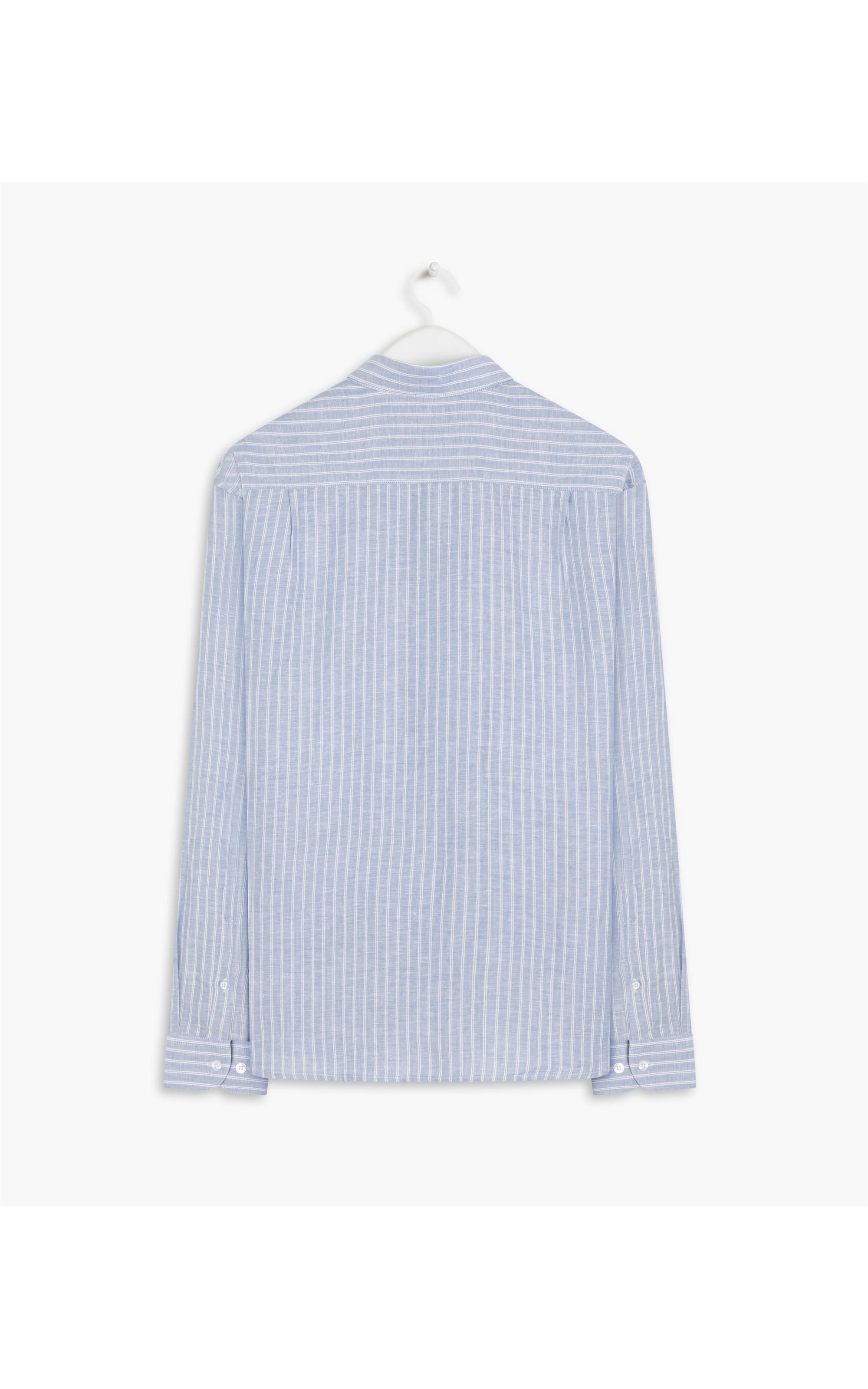 Camisa Linho  Esalen Azul Bic